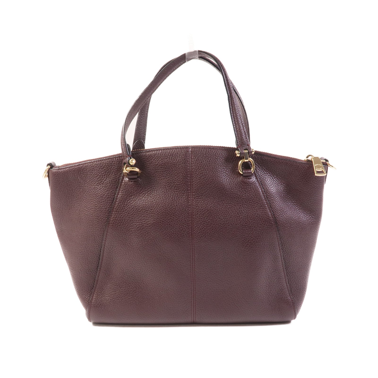 COACH 牛皮皮革Shoulder Bag金扣手挽肩背兩用袋