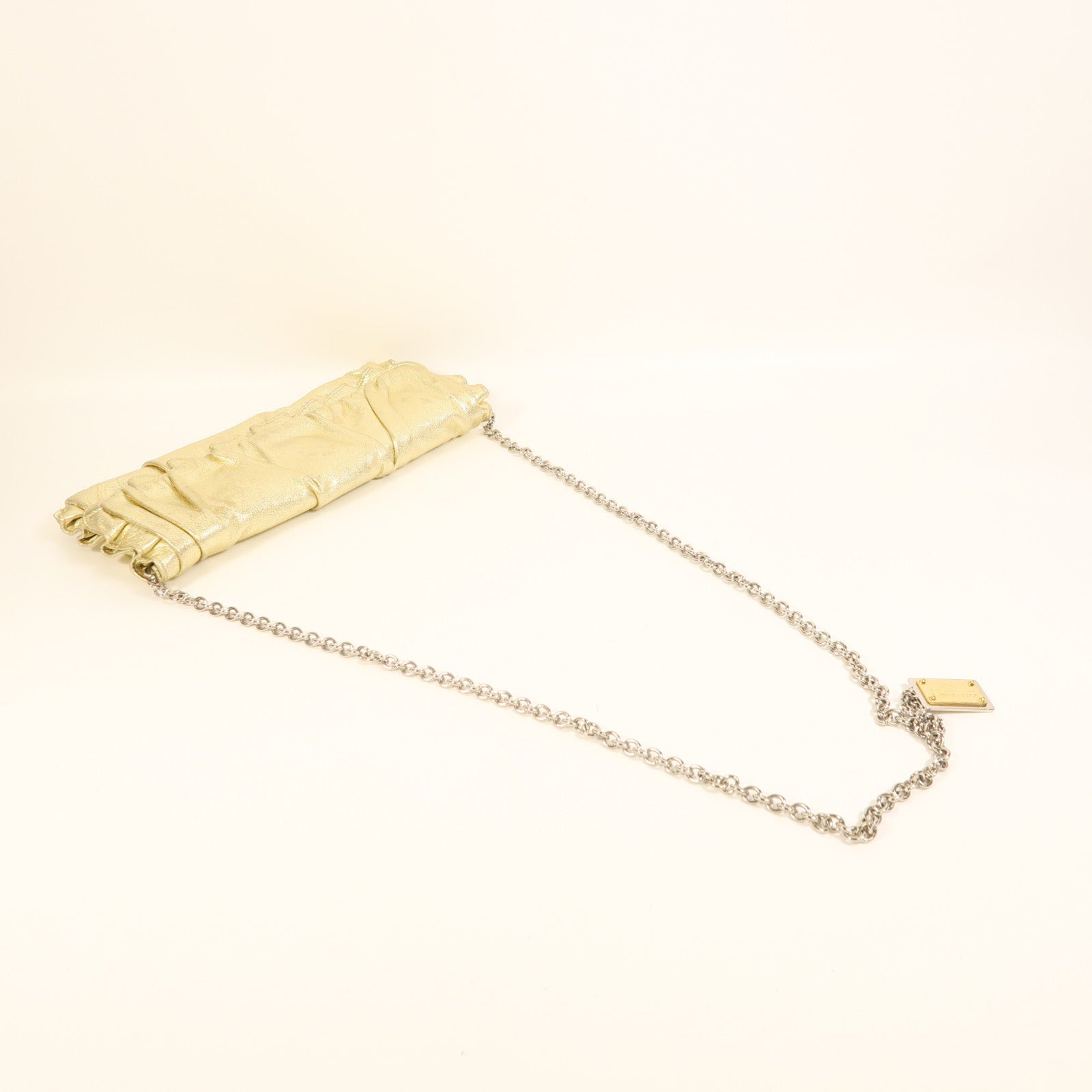 D&G 牛皮皮革Chain Shoulder鏈帶肩背袋