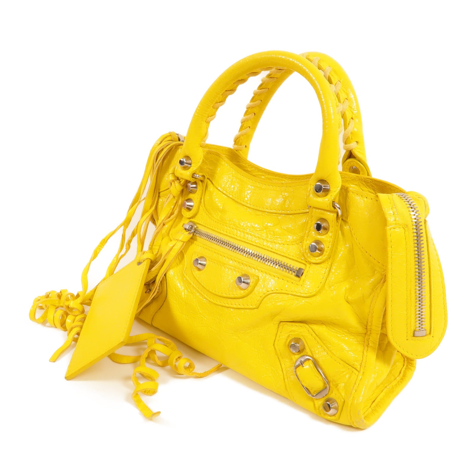 BALENCIAGA 牛皮皮革Mini City手挽肩背兩用袋