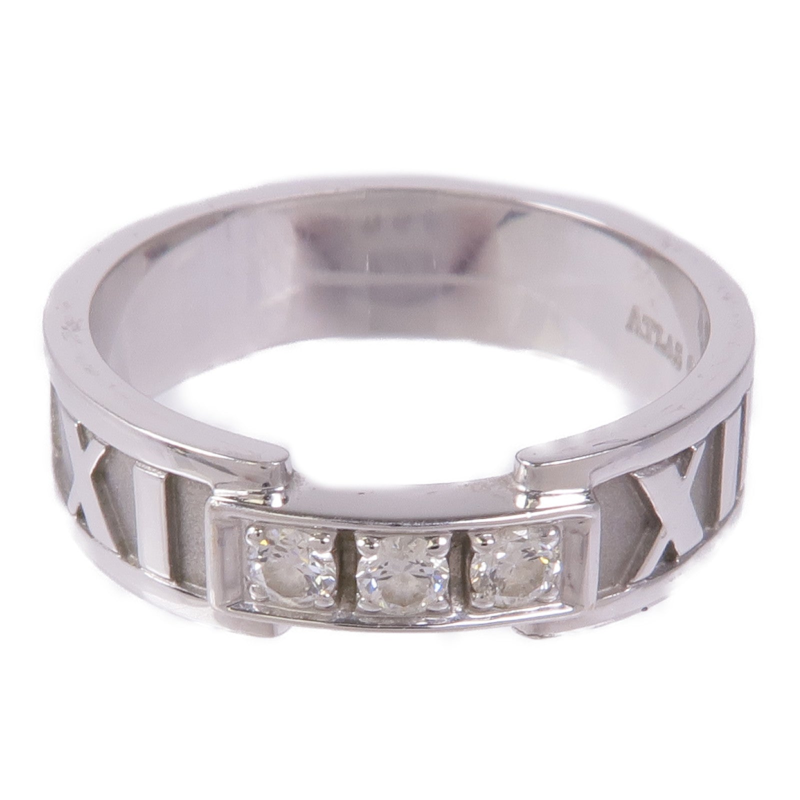 TIFFANY＆CO 18K白金Diamond Ring鑽石戒指US#6.25