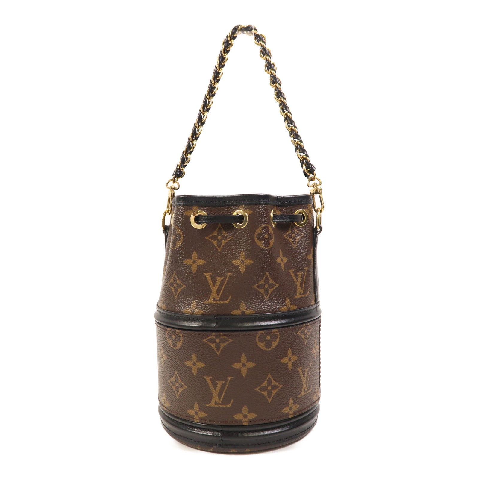 LOUIS VUITTON Monogram Canoe 金扣鏈帶手挽肩背兩用袋