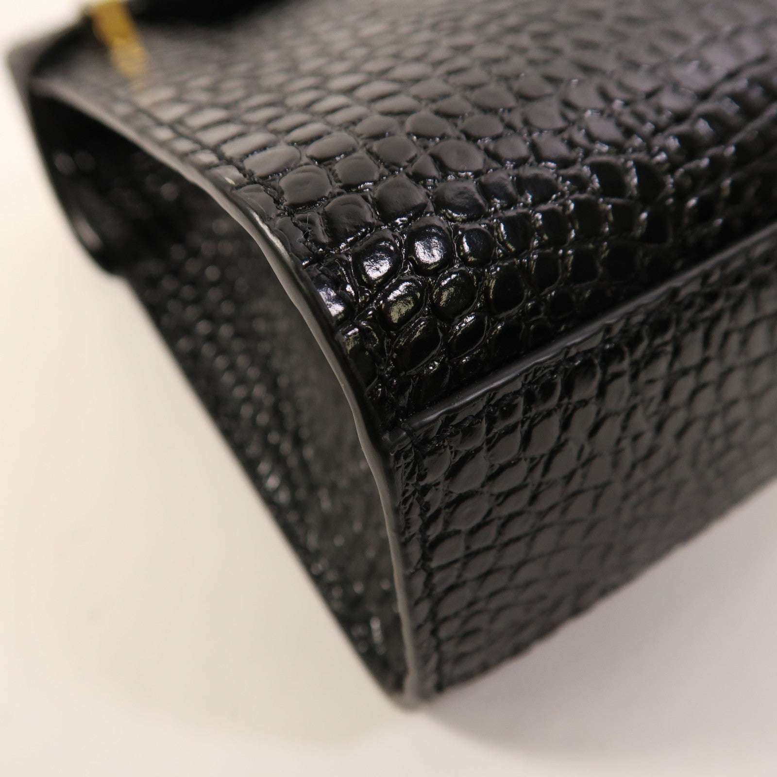 SAINT LAURENT 【激減優惠】牛皮皮革Manhattan Bag金扣肩背袋