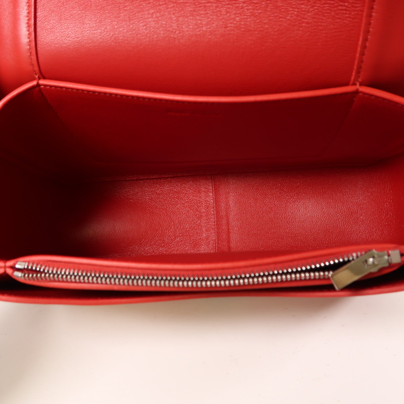 CELINE 牛皮皮革Frame銀扣肩背袋