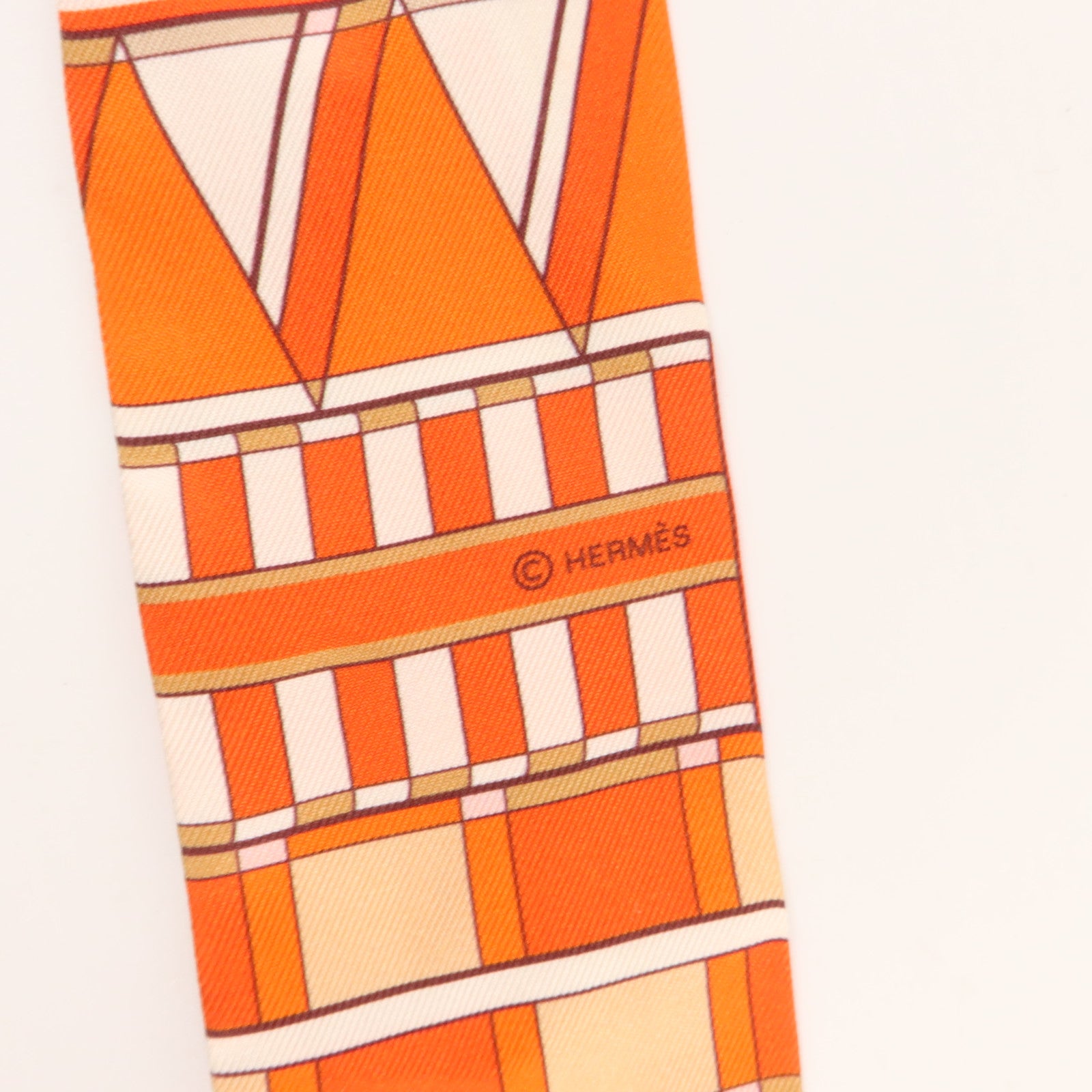 HERMES 絲質Twilly絲巾