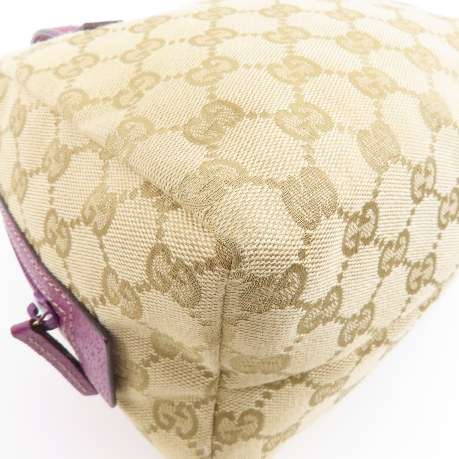 GUCCI 帆布Handbag手挽袋棕色/紫色