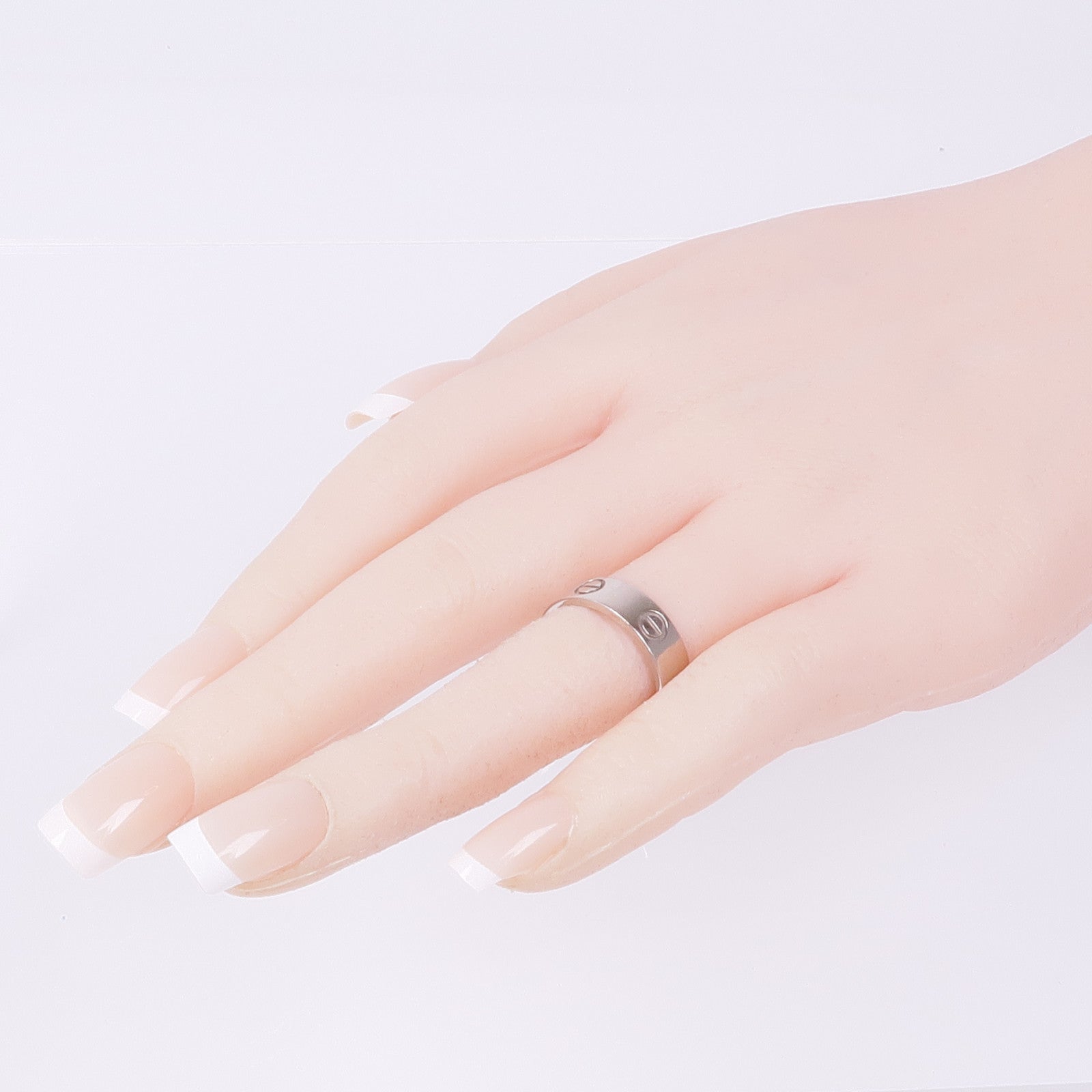 CARTIER 18K白金Love Ring戒指Cartier#53/US#6.25