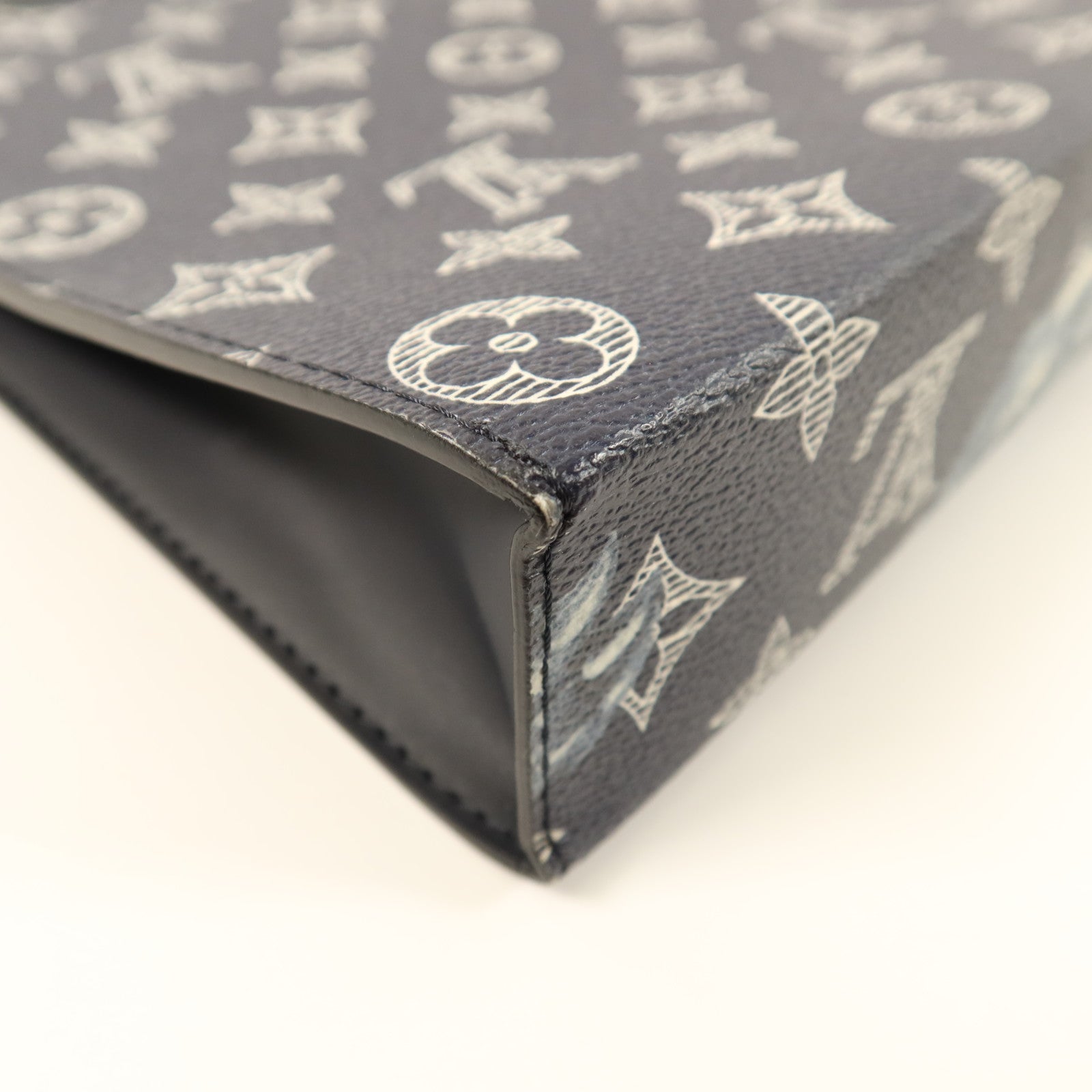 LOUIS VUITTON Monogram Pochette Voyage Clutch銀扣手拿包