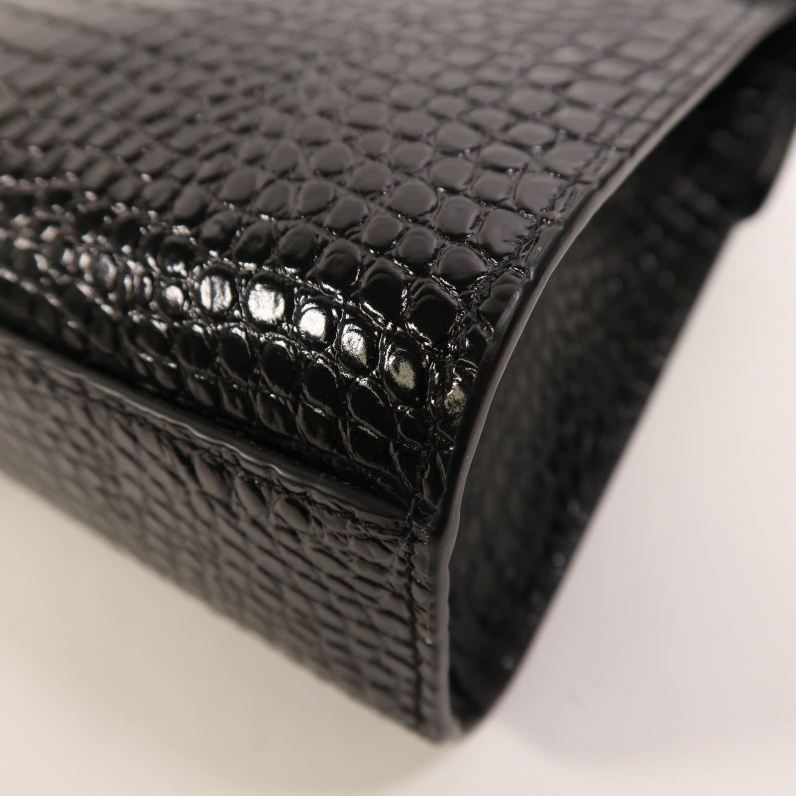 SAINT LAURENT 【激減優惠】牛皮皮革Manhattan Bag金扣肩背袋