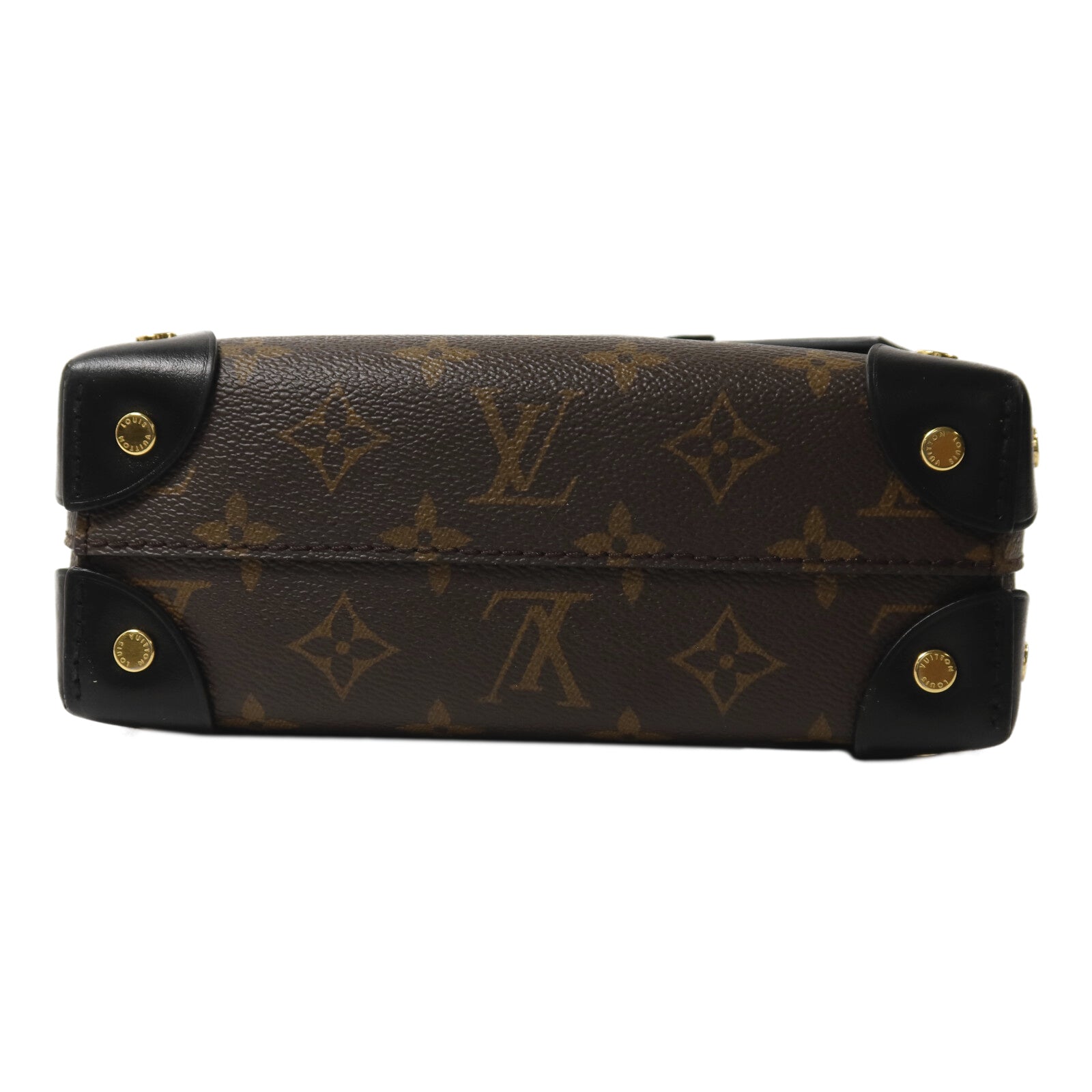 LOUIS VUITTON Monogram Petite Malle Souple手挽肩背兩用袋