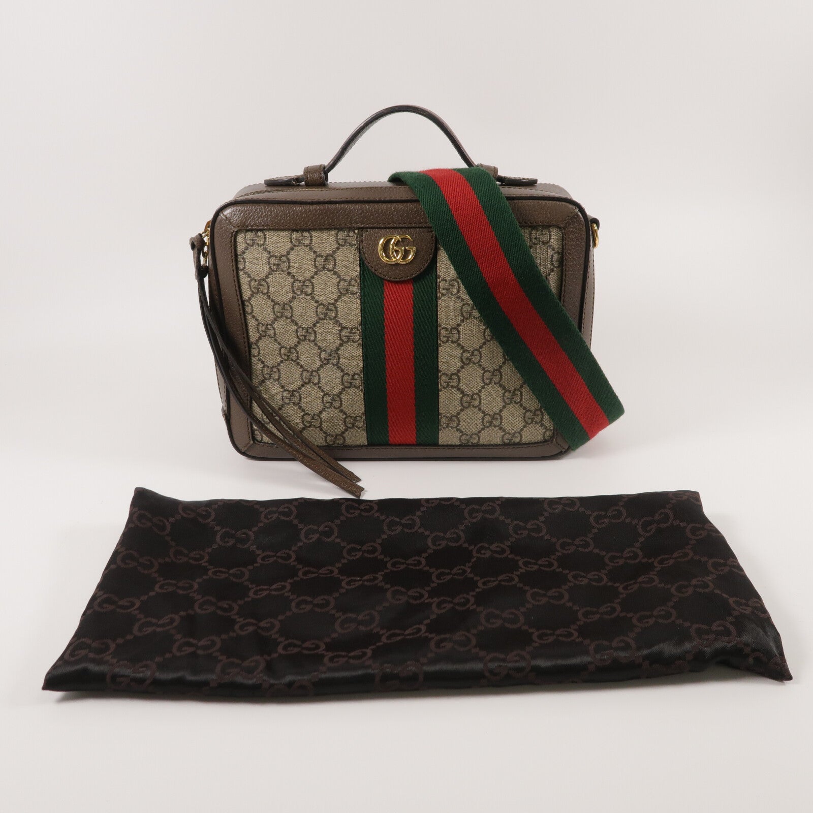 GUCCI 塗層帆布Ophidia GG Supreme肩背袋
