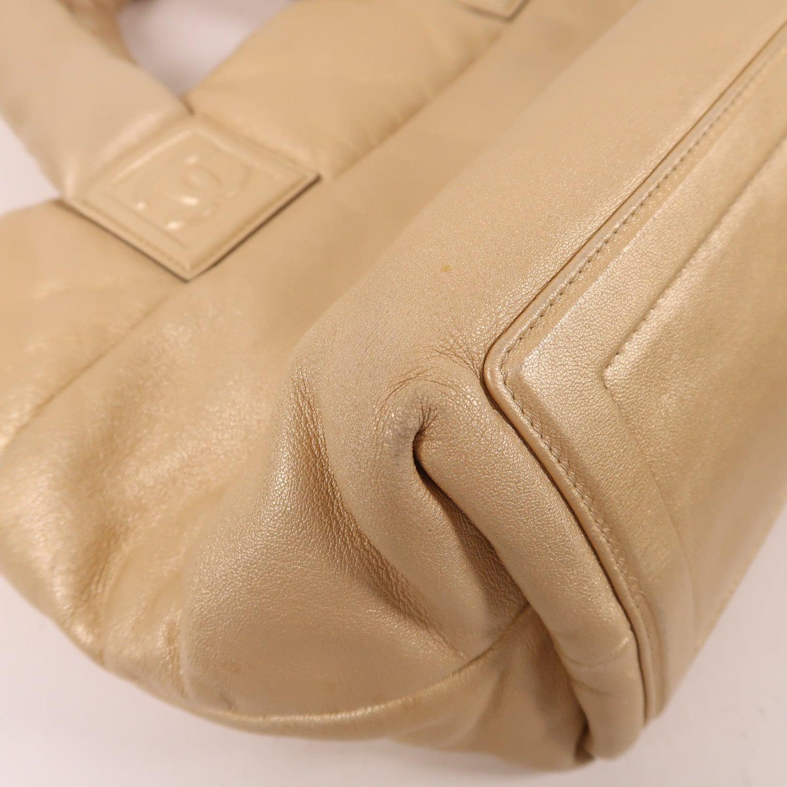 CHANEL 皮革Coco Cocoon金扣手挽袋