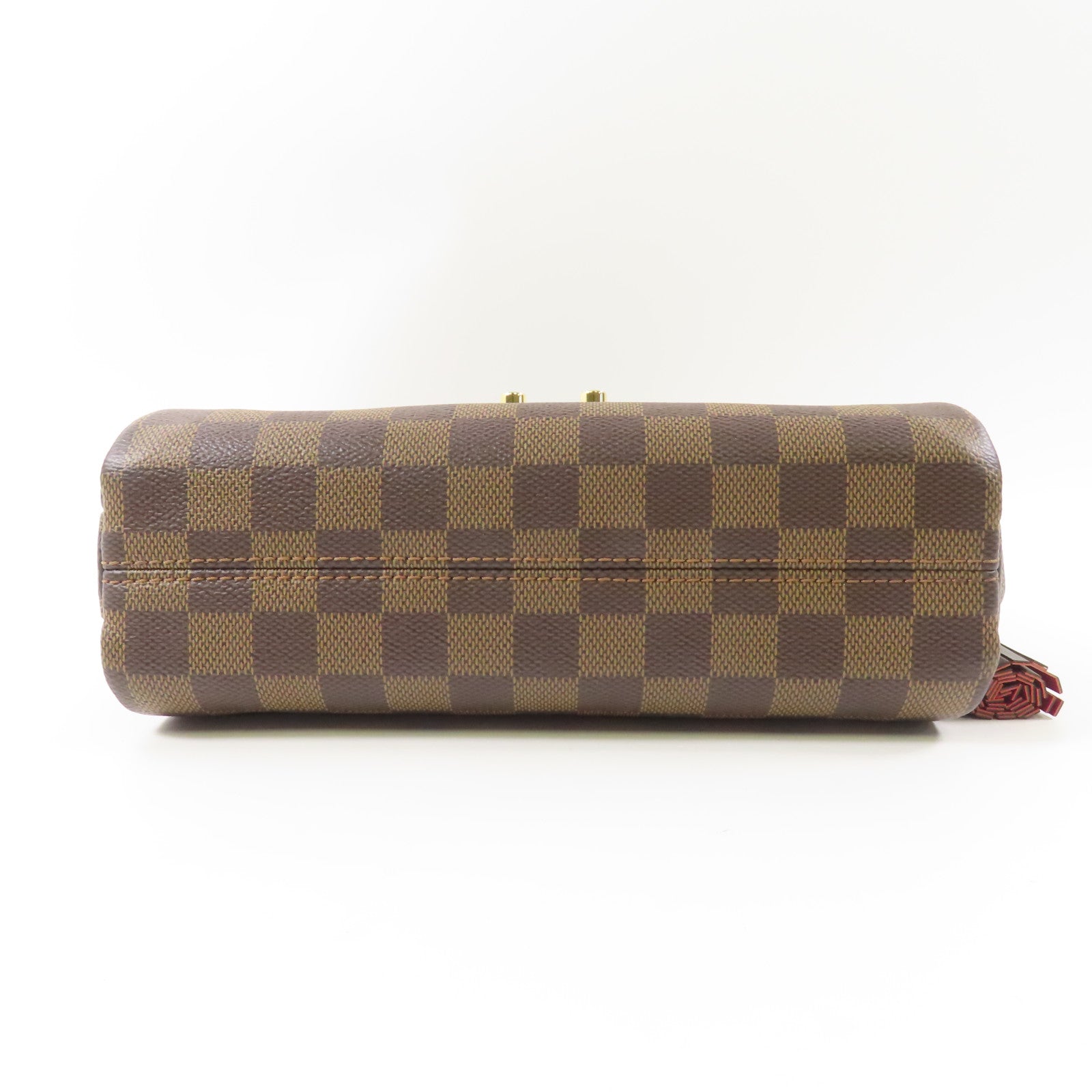 LOUIS VUITTON Damier Croisette金扣手挽肩背兩用袋