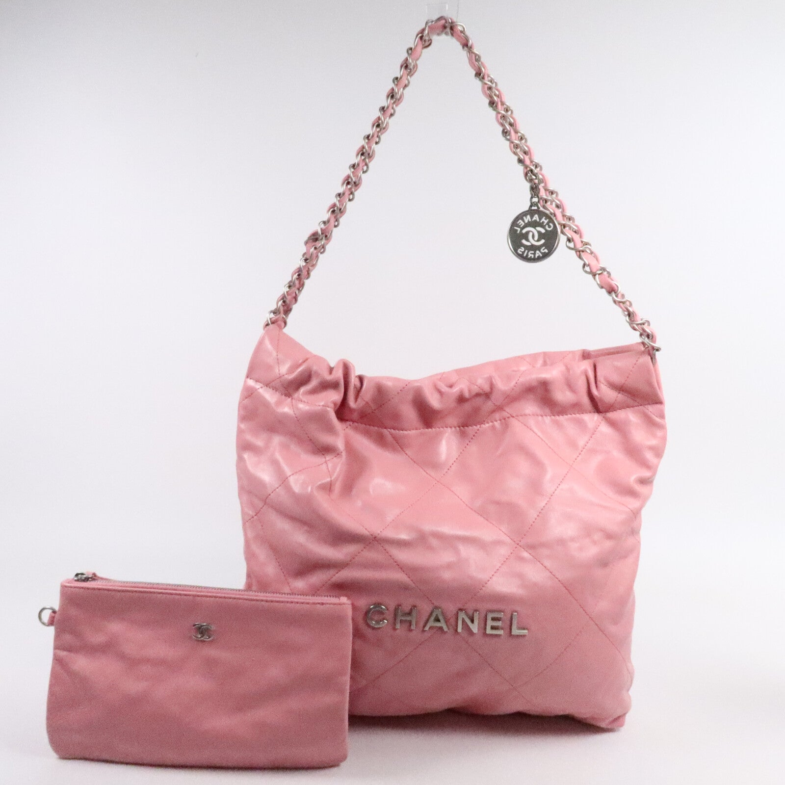 CHANEL 牛皮皮革Chanel 22 Small鏈帶肩背袋