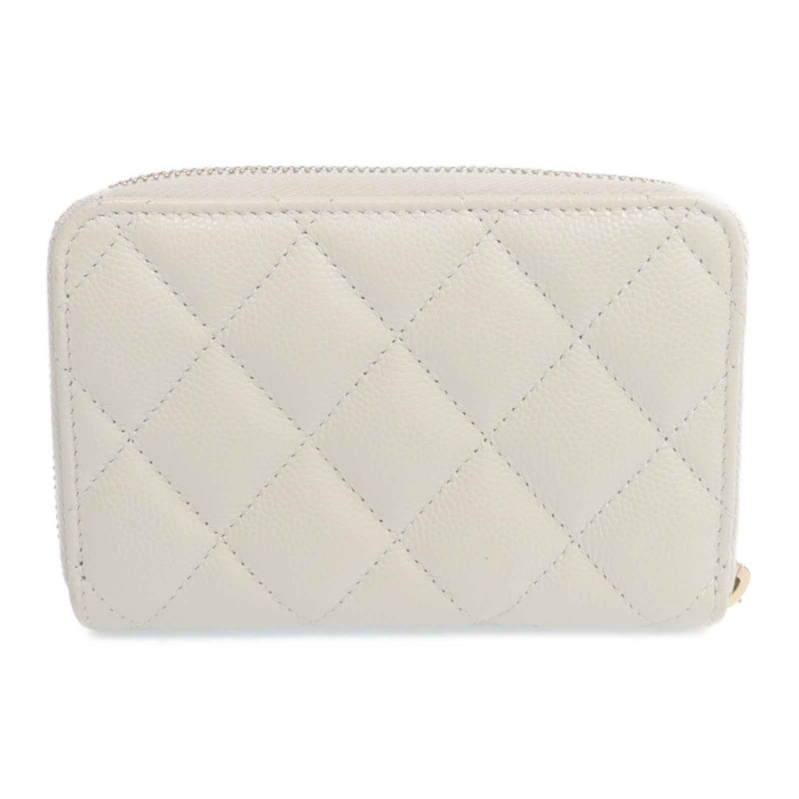 CHANEL 牛皮皮革Card Case銀扣卡片套