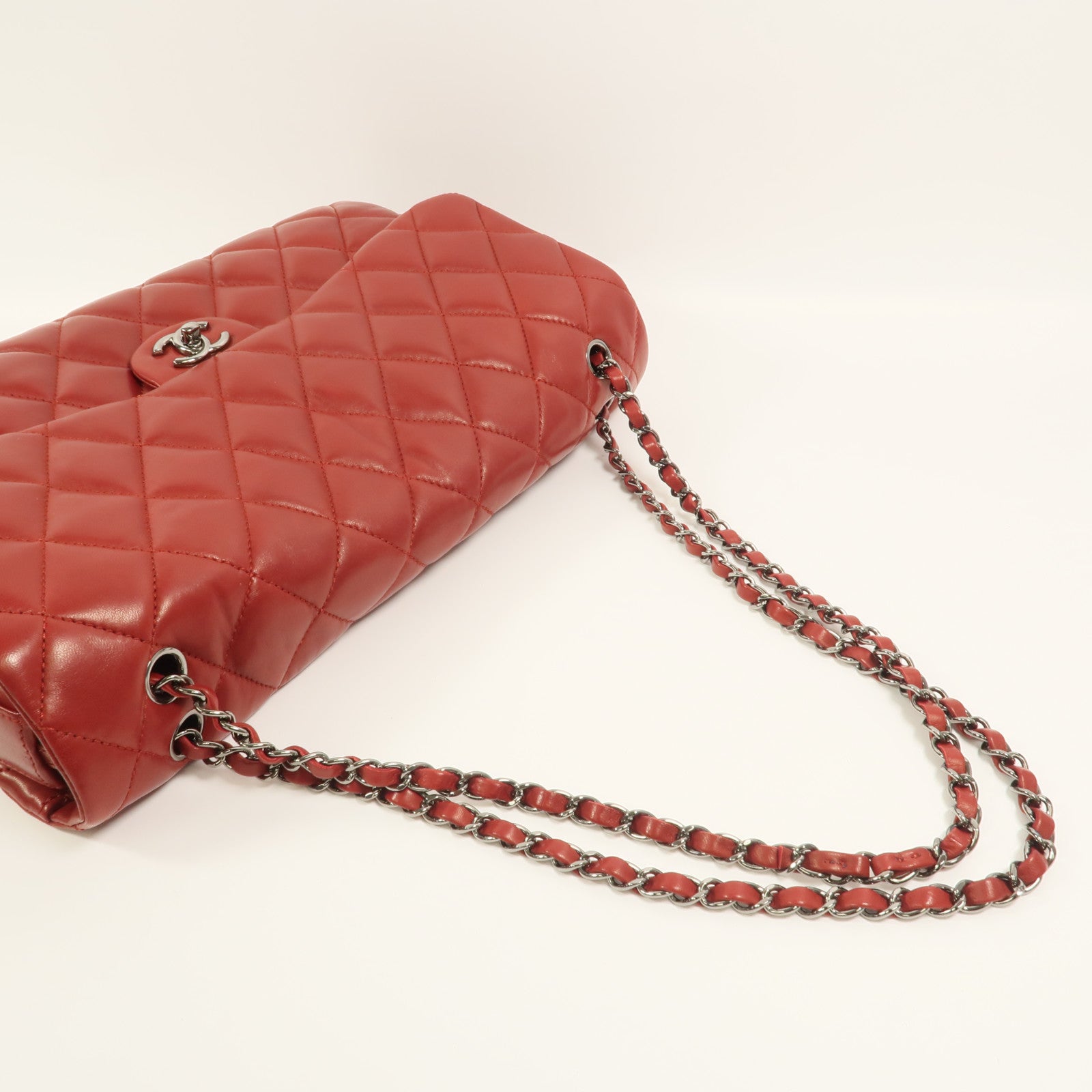 CHANEL 羊皮皮革Chain Shoulder鏈帶肩背袋
