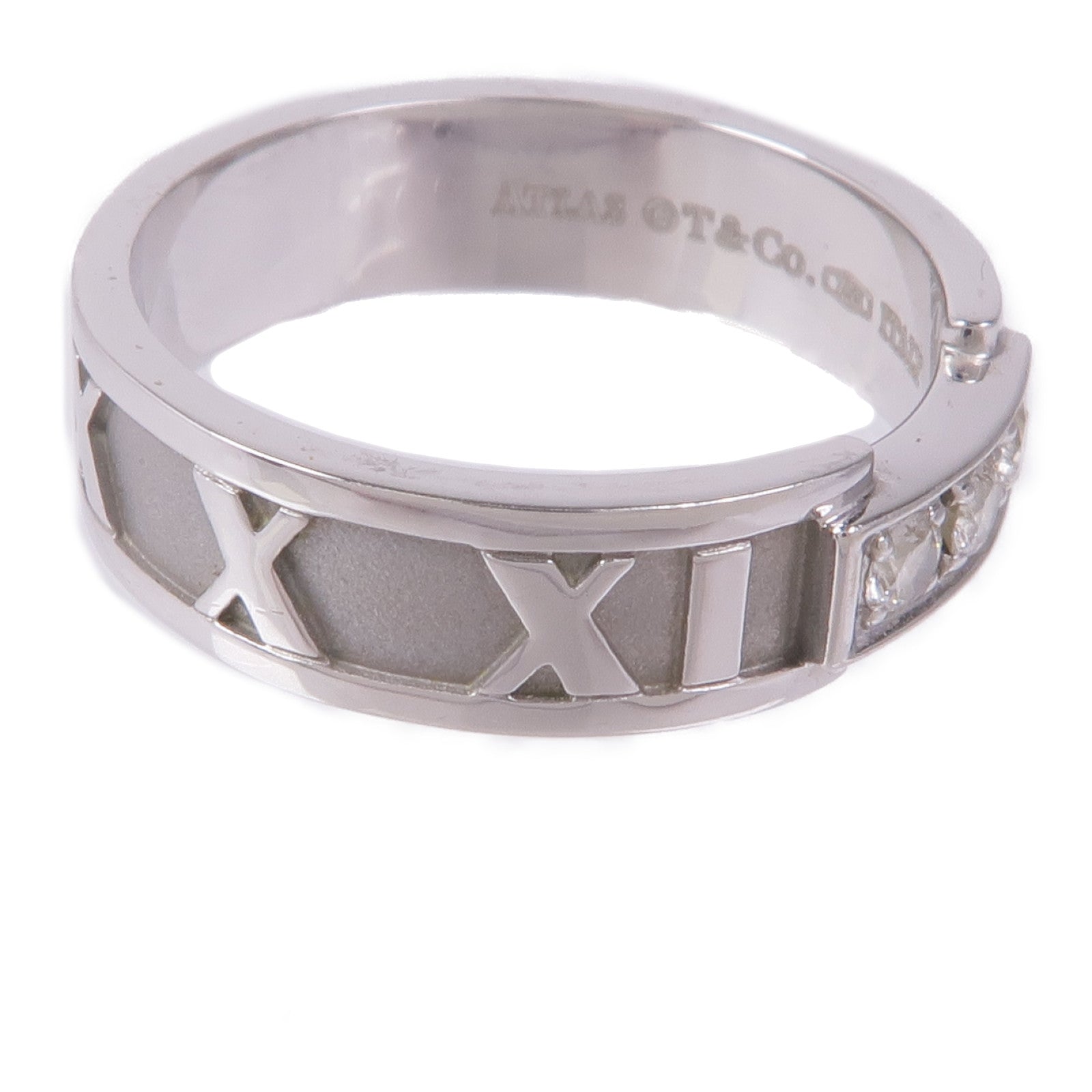 TIFFANY＆CO 18K白金Diamond Ring鑽石戒指US#6.25