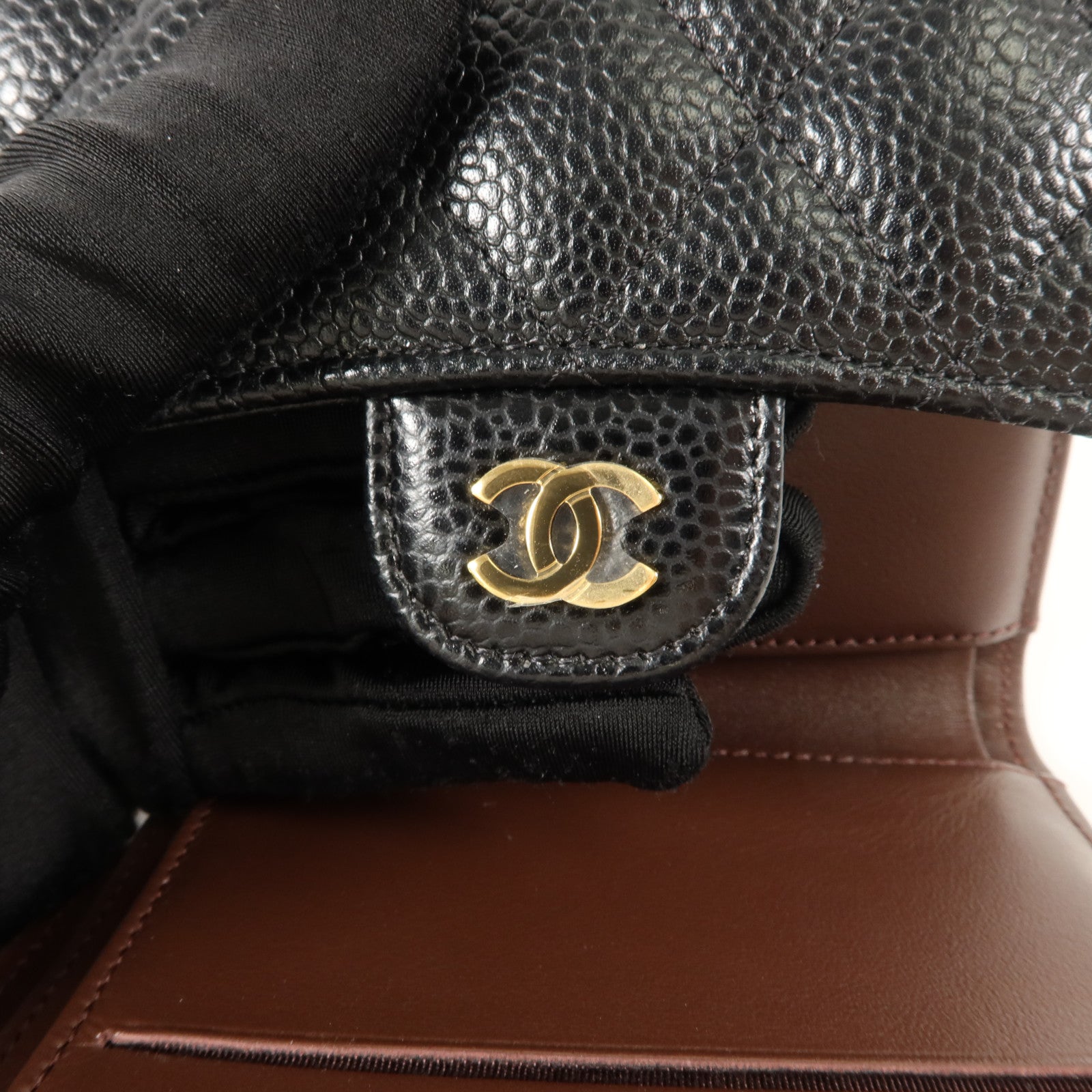 CHANEL 牛皮皮革Classic Flap Wallet Small錢包