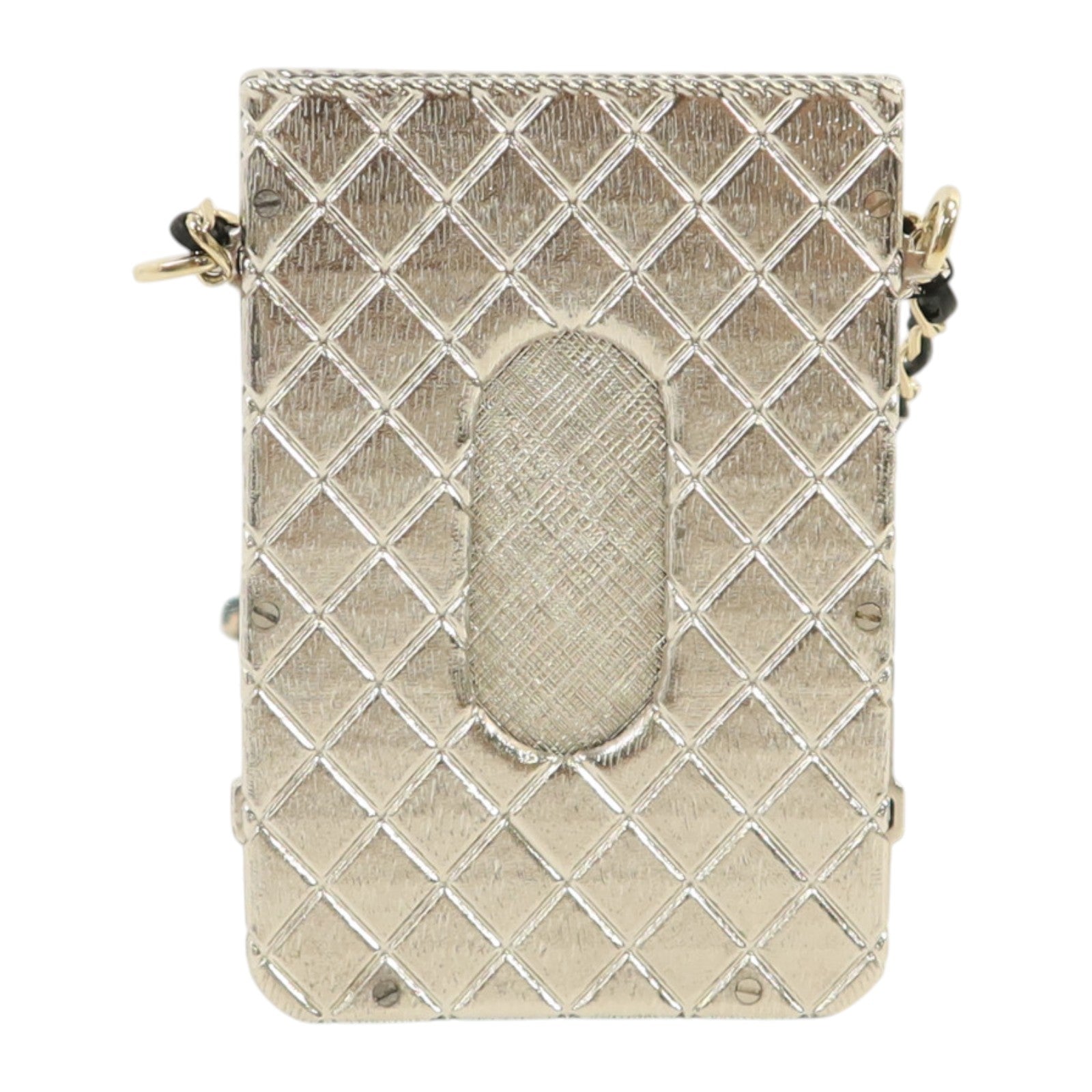 CHANEL 金屬Card Case With Chain金扣卡片套