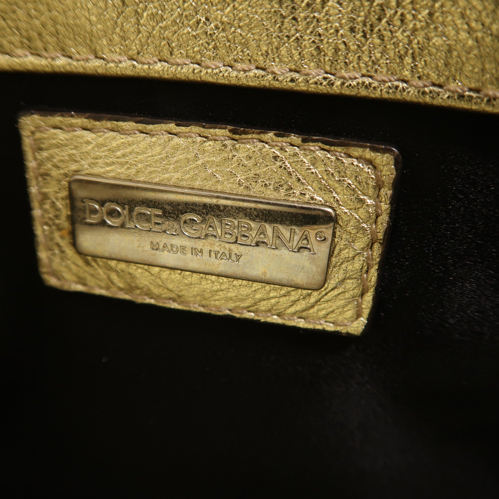 D&G 牛皮皮革Chain Shoulder鏈帶肩背袋