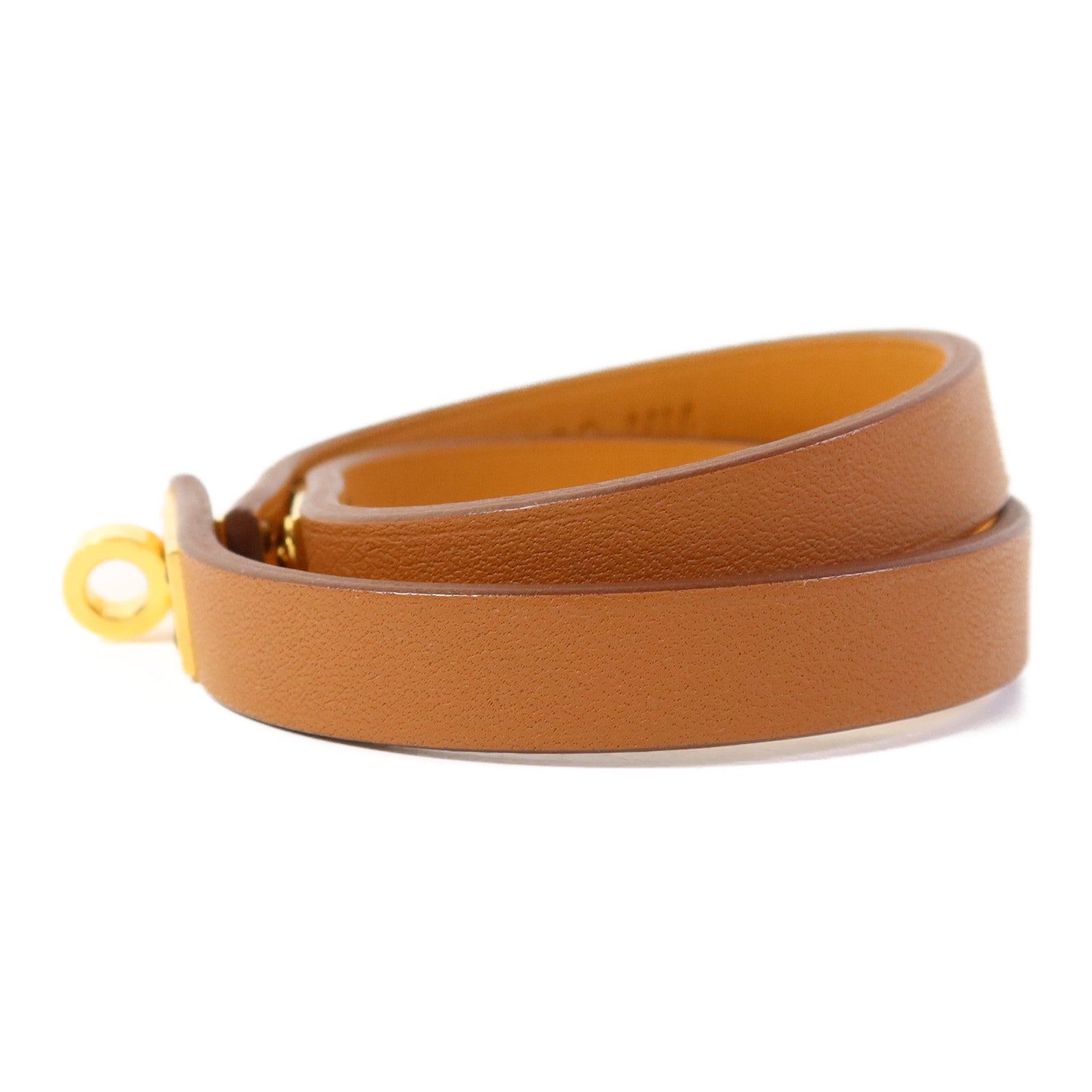 HERMES Swift皮革Mini Kelly Double Tour金扣手帶Gold