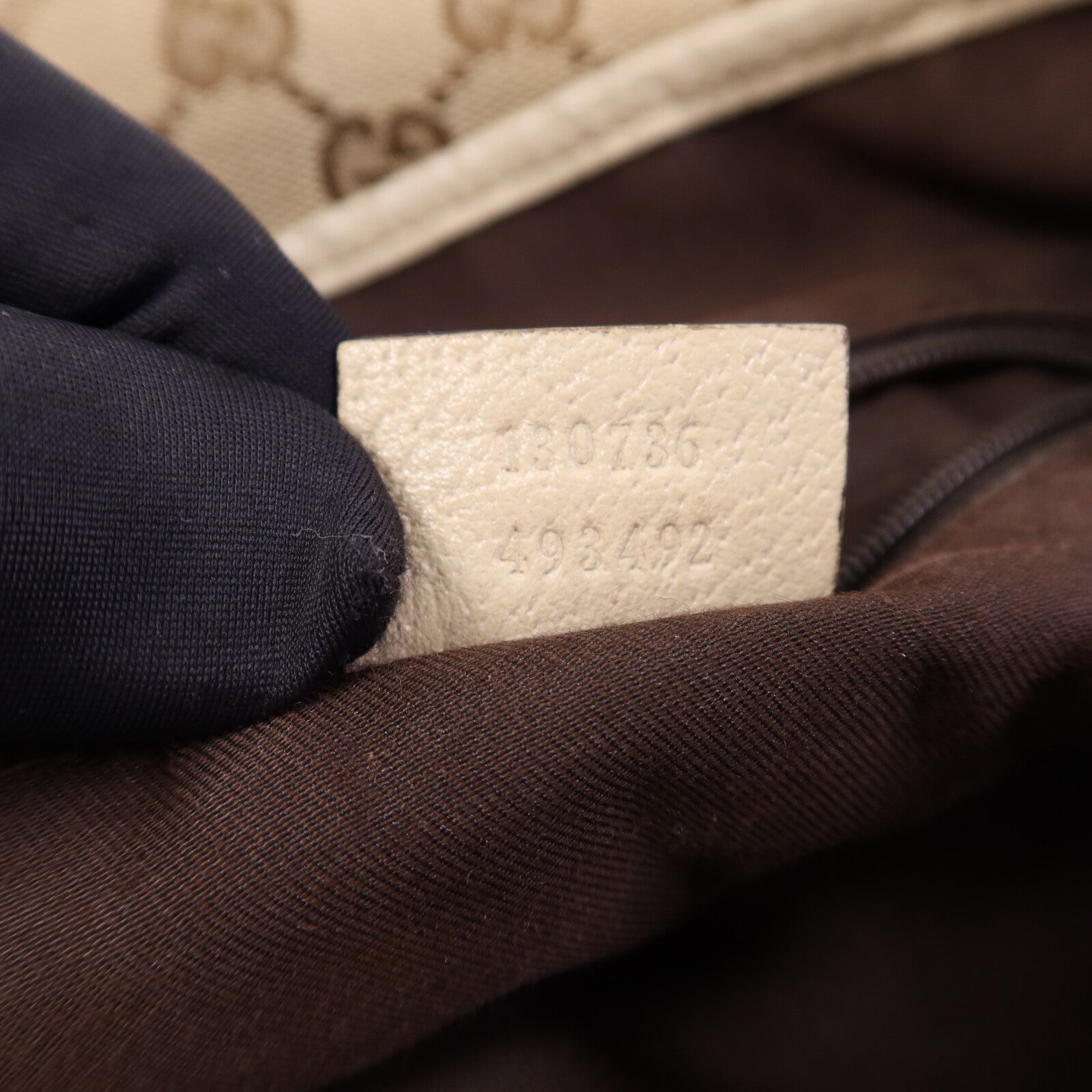 GUCCI 帆布Shoulder Bag金扣肩背袋