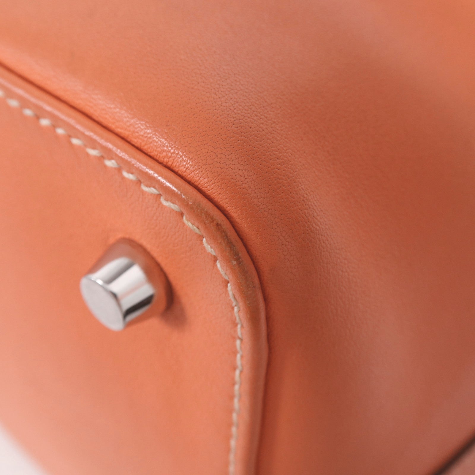 HERMES Swift皮革Toolbox 20銀扣手挽肩背兩用袋Crevette