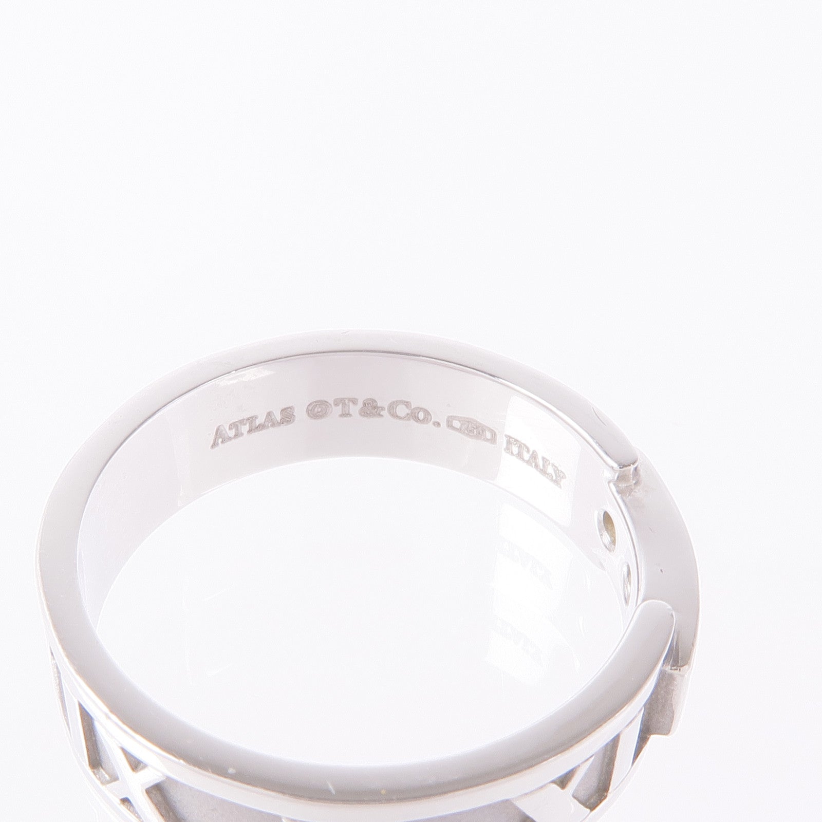 TIFFANY＆CO 18K白金Diamond Ring鑽石戒指US#6.25