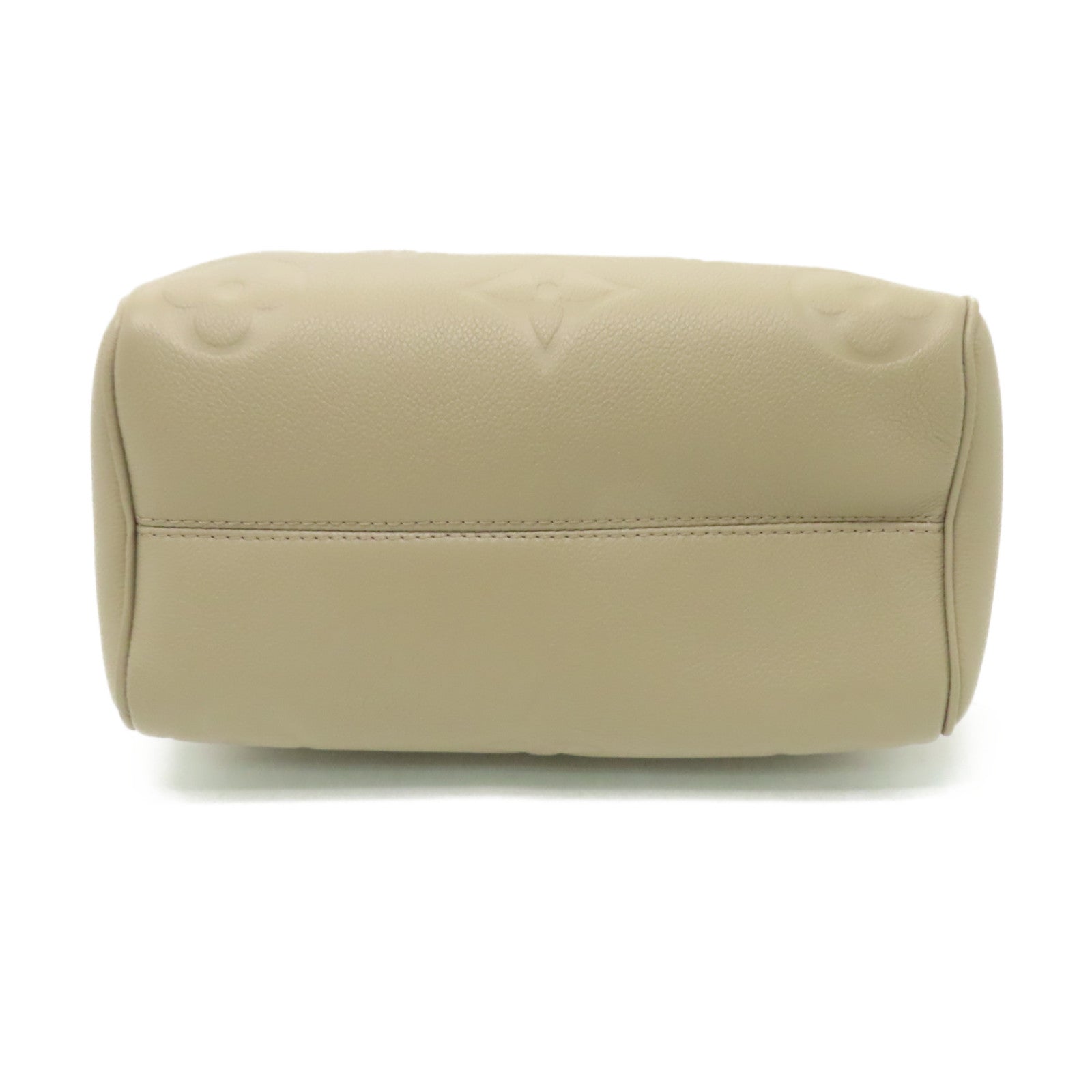 LOUIS VUITTON 【激減優惠】Monogram Empreinte Speedy Bandouliere 25金扣手挽肩背兩用袋米色