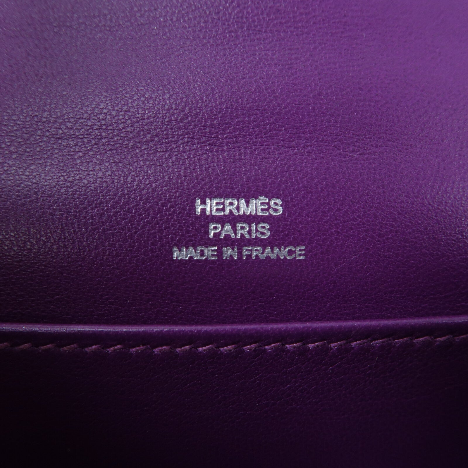 HERMES Swift皮革Kelly Pochette手挽袋Anemone
