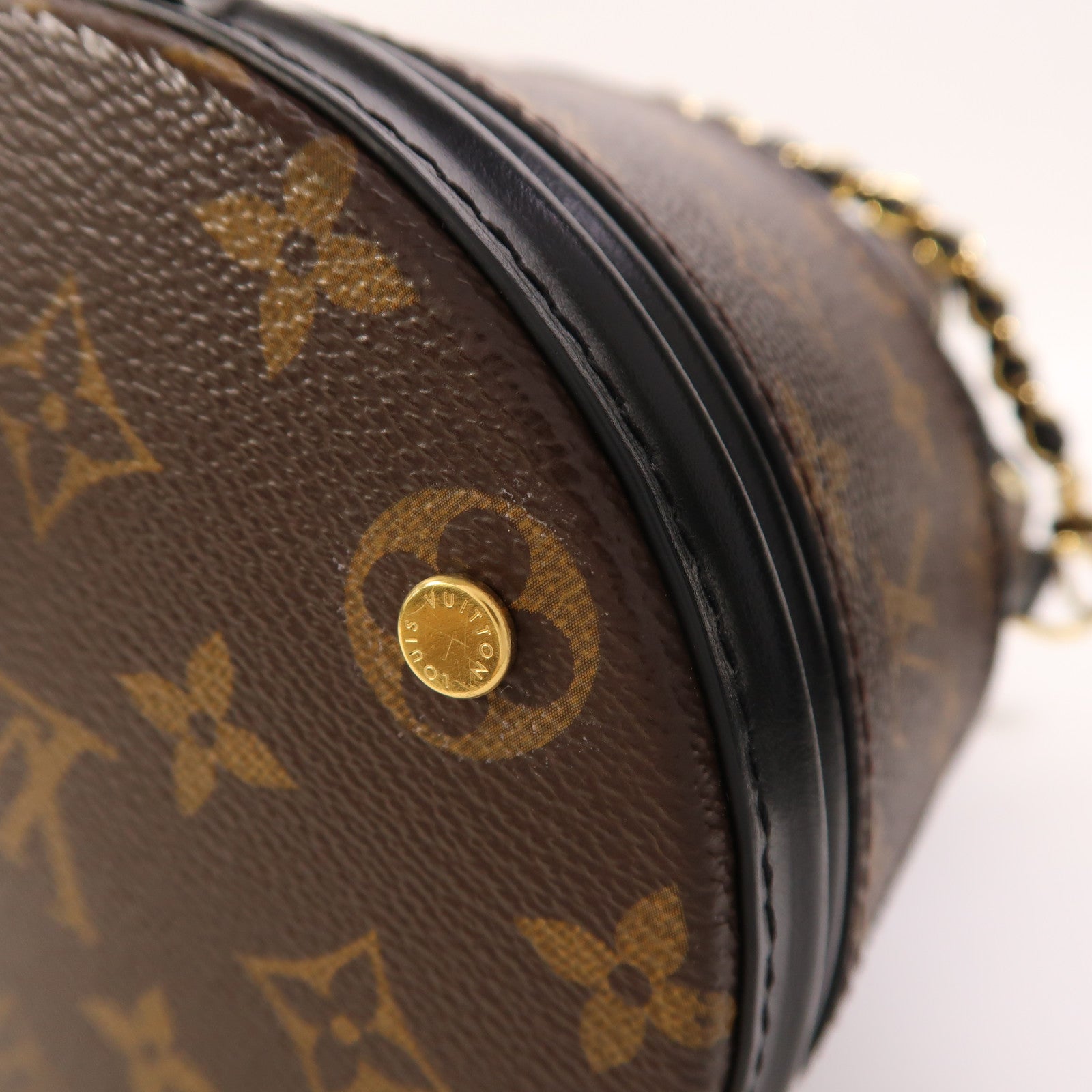 LOUIS VUITTON Monogram Canoe 金扣鏈帶手挽肩背兩用袋