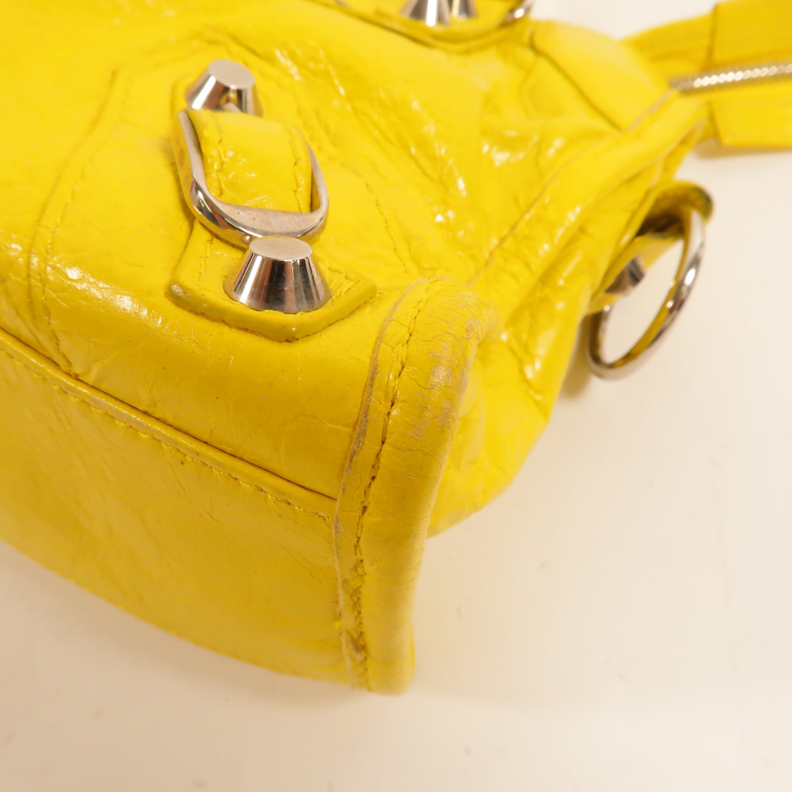 BALENCIAGA 牛皮皮革Mini City手挽肩背兩用袋