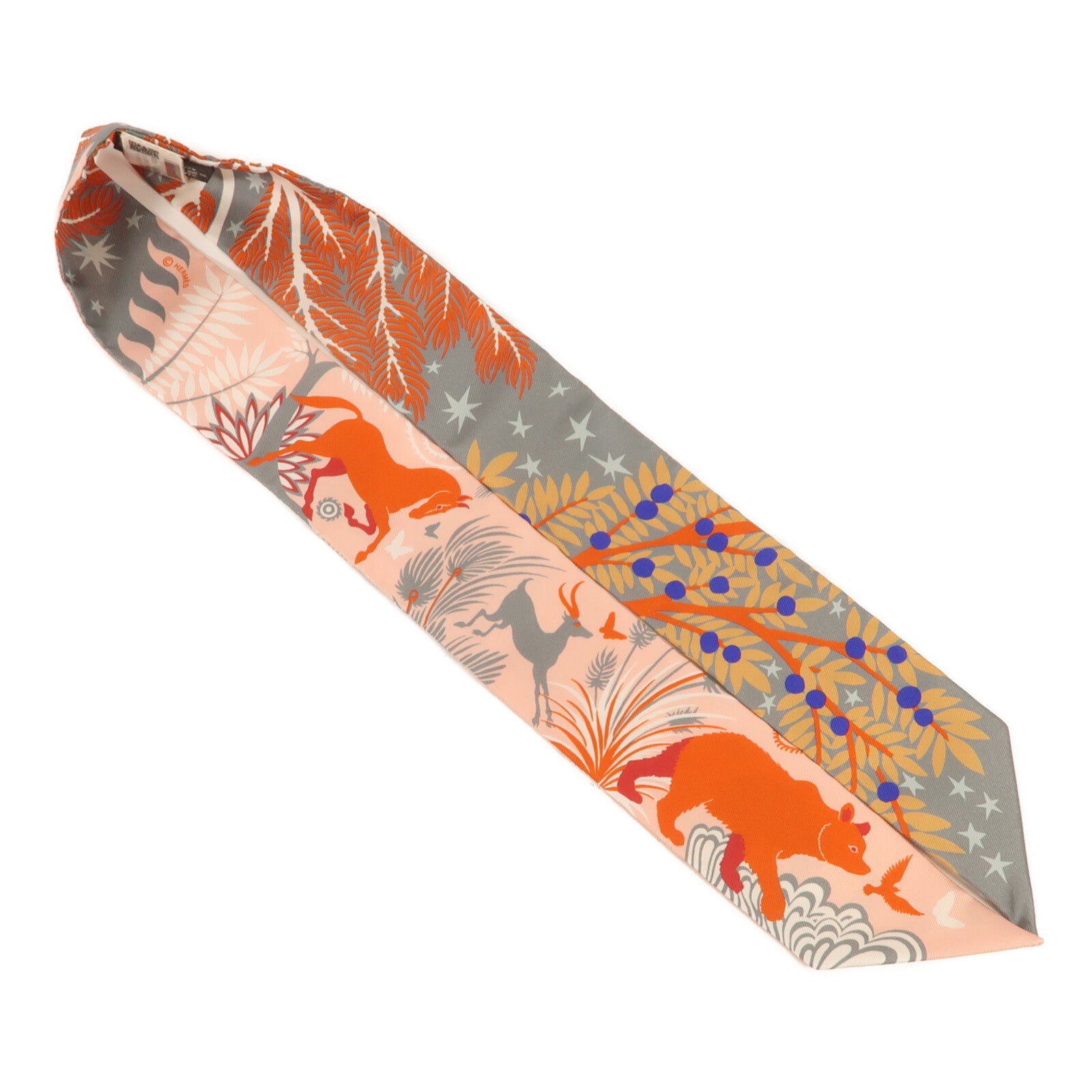 HERMES 絲質Twilly絲巾