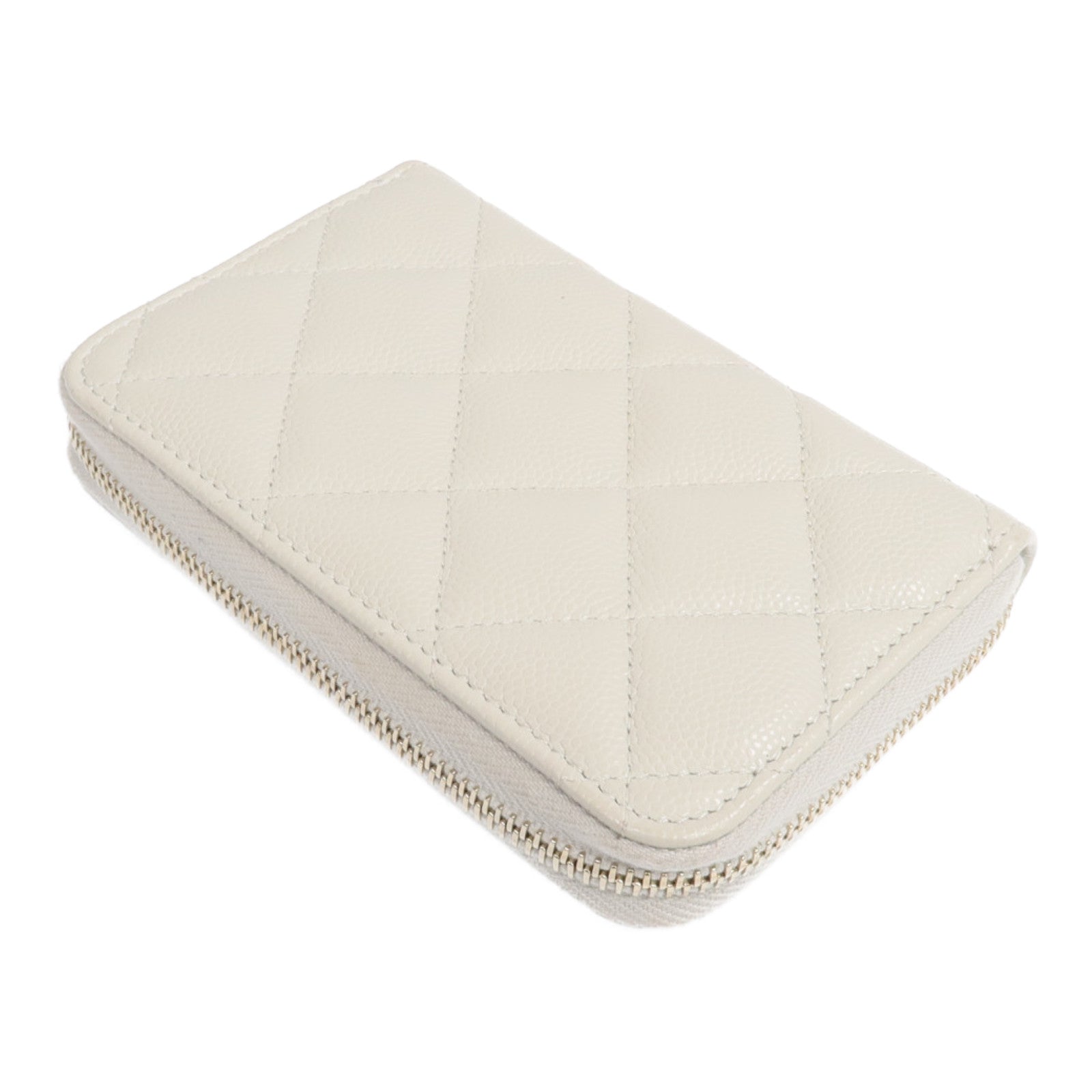 CHANEL 牛皮皮革Card Case銀扣卡片套