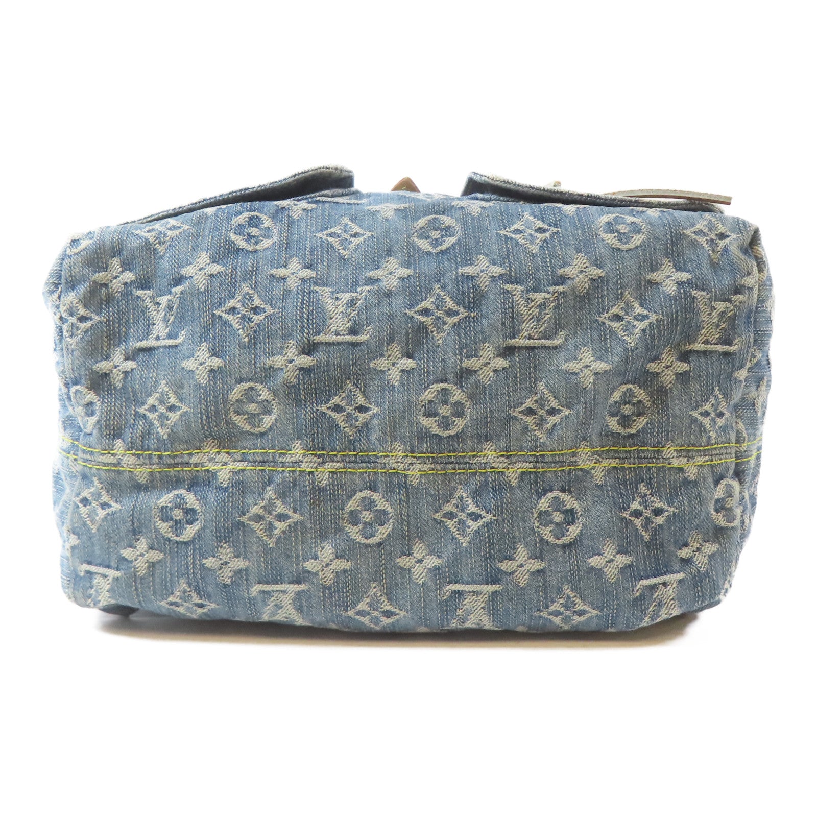 LOUIS VUITTON Monogram Denim Sac a Dos GM金扣背包藍色