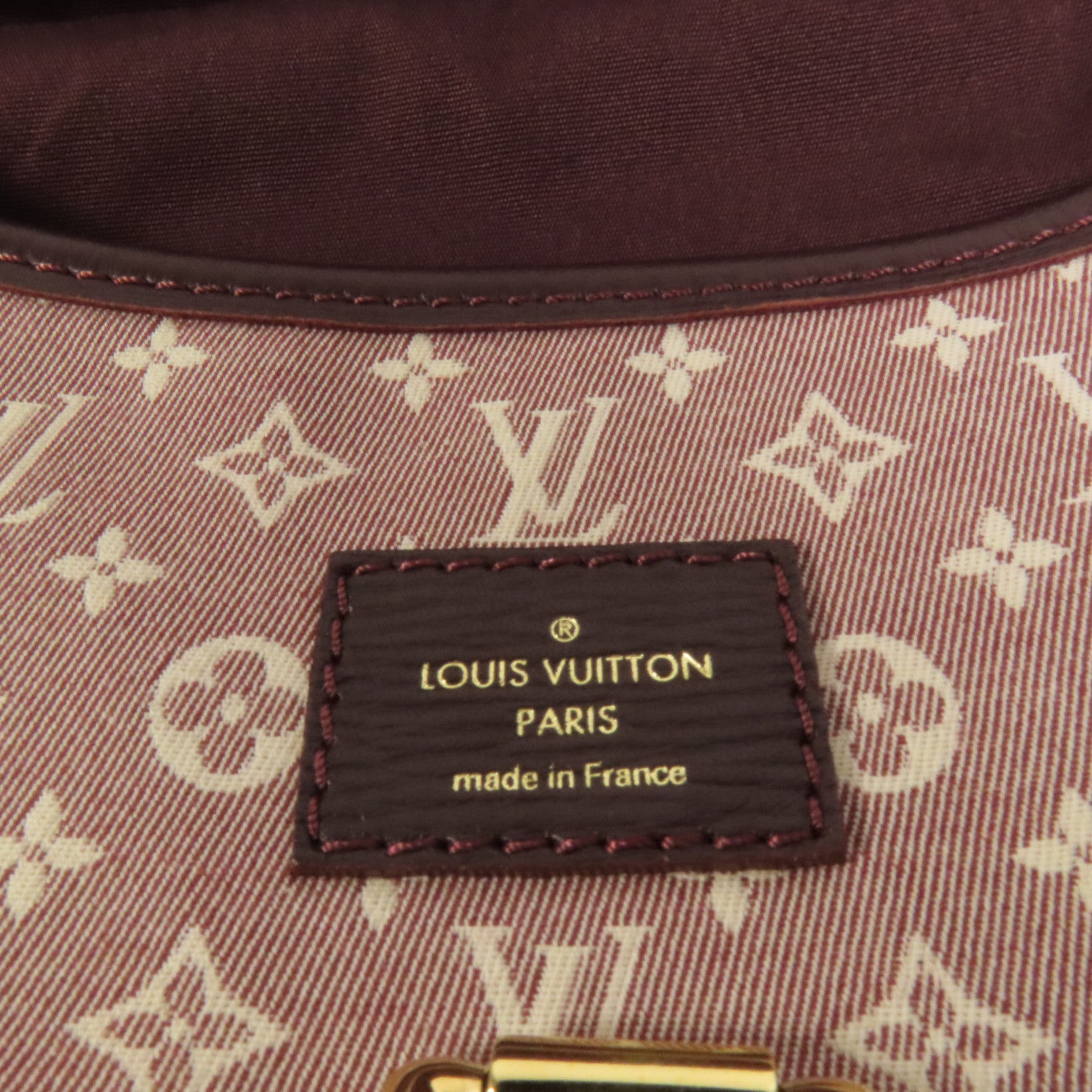 LOUIS VUITTON Monogram Mini Lin Saumur金扣肩背袋