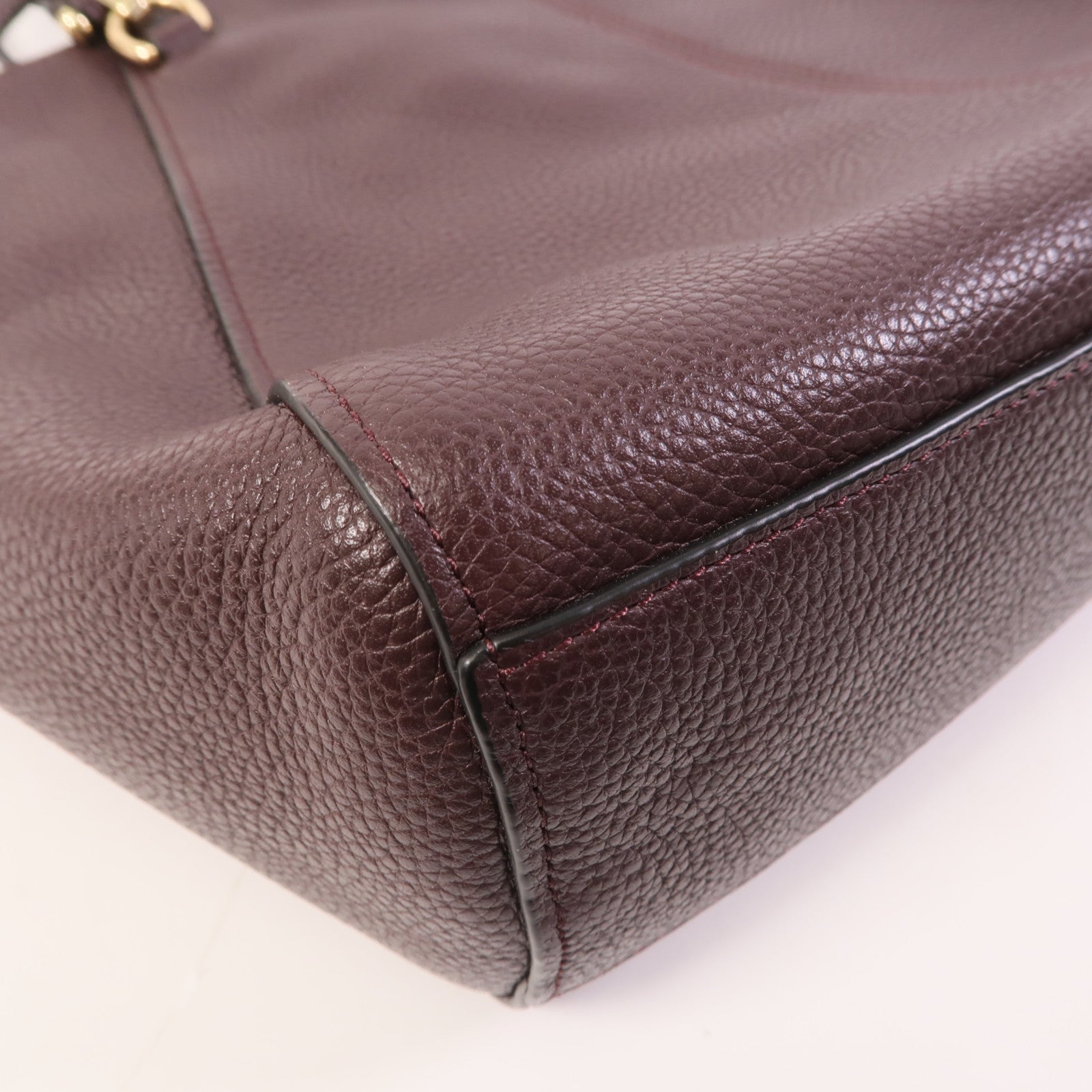 COACH 牛皮皮革Shoulder Bag金扣手挽肩背兩用袋