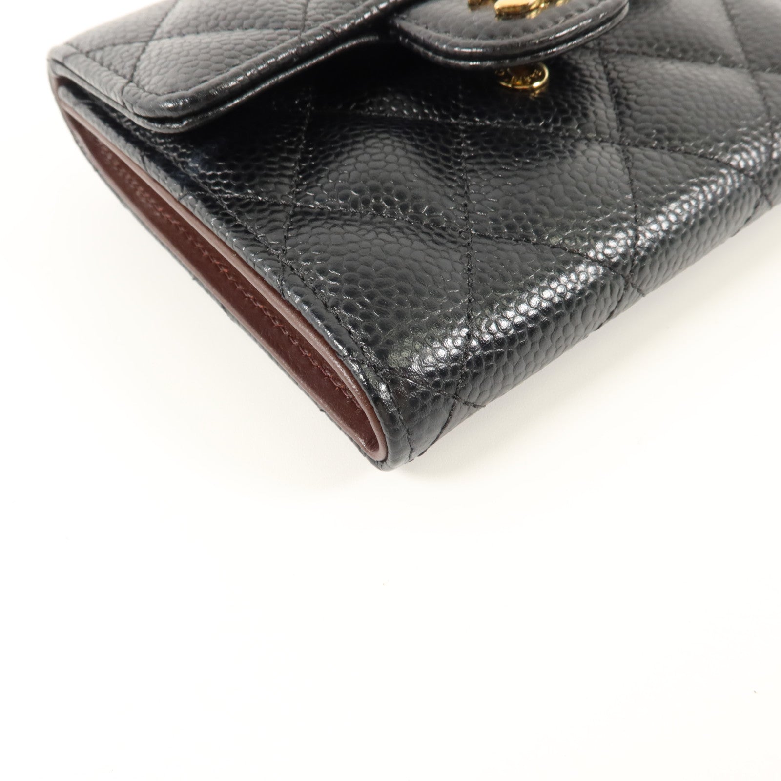 CHANEL 牛皮皮革Classic Flap Wallet Small錢包