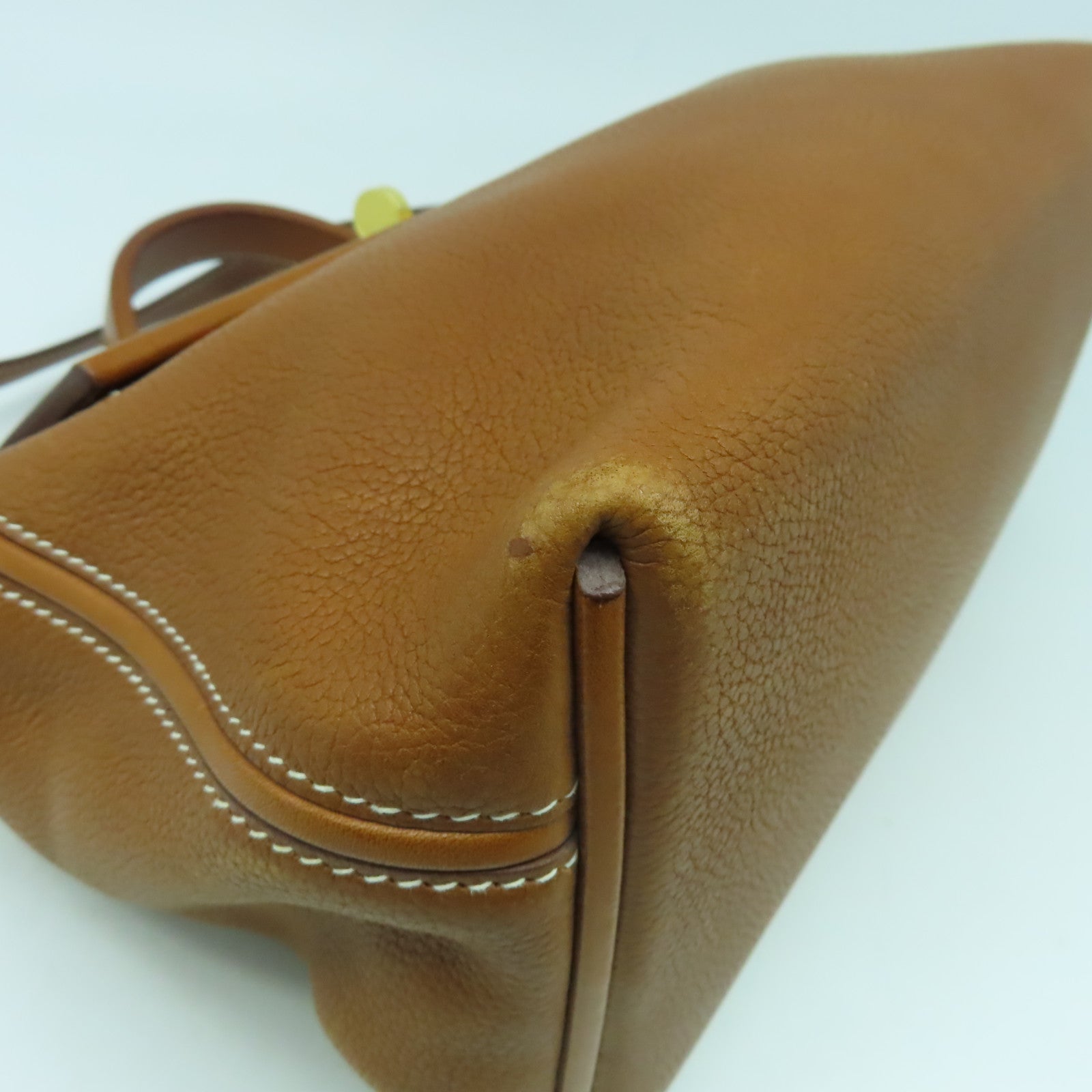 HERMES 【清倉大減價】Berenie皮革24/24金扣手挽肩背兩用袋啡色