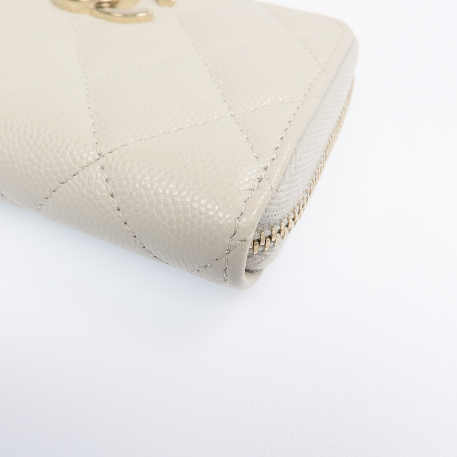 CHANEL 牛皮皮革Card Case銀扣卡片套