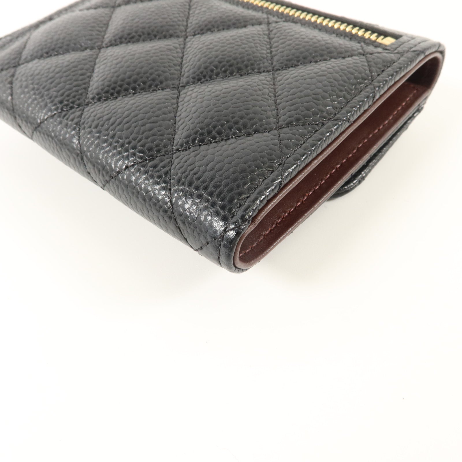 CHANEL 牛皮皮革Classic Flap Wallet Small錢包