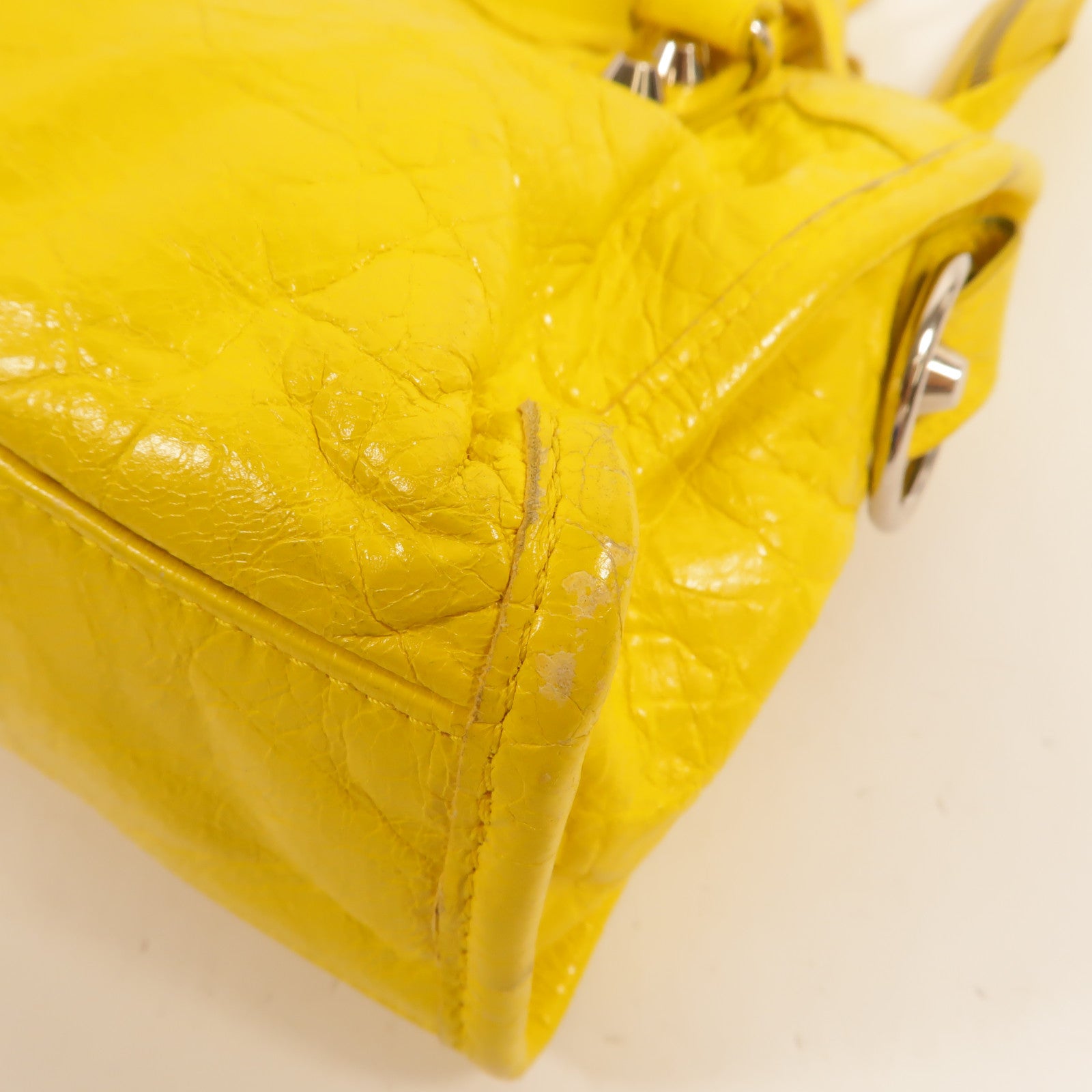 BALENCIAGA 牛皮皮革Mini City手挽肩背兩用袋