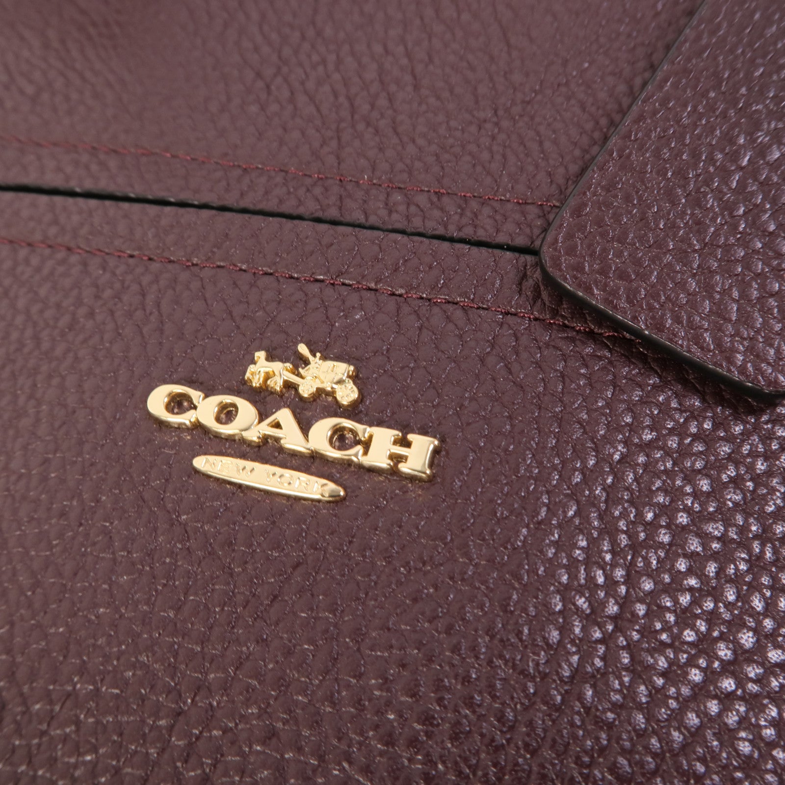 COACH 牛皮皮革Shoulder Bag金扣手挽肩背兩用袋