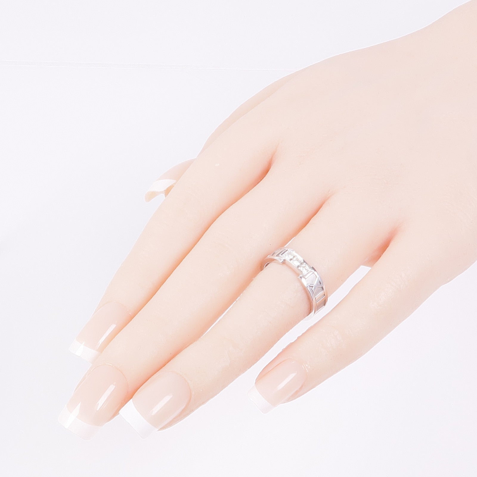 TIFFANY＆CO 18K白金Diamond Ring鑽石戒指US#6.25