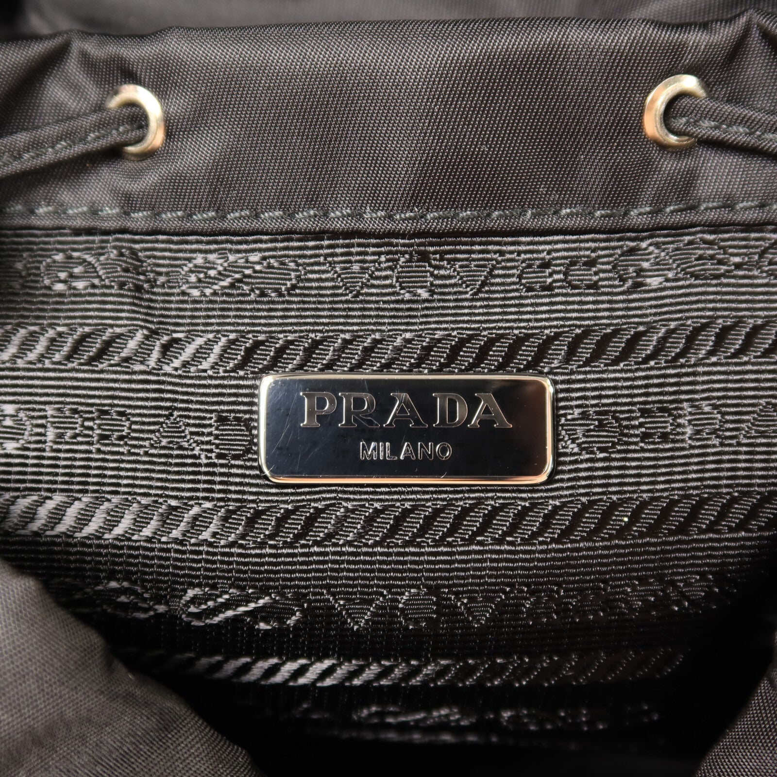 PRADA 尼龍Mini Backpack Chain Shoulder銀扣鏈帶手挽肩背兩用袋