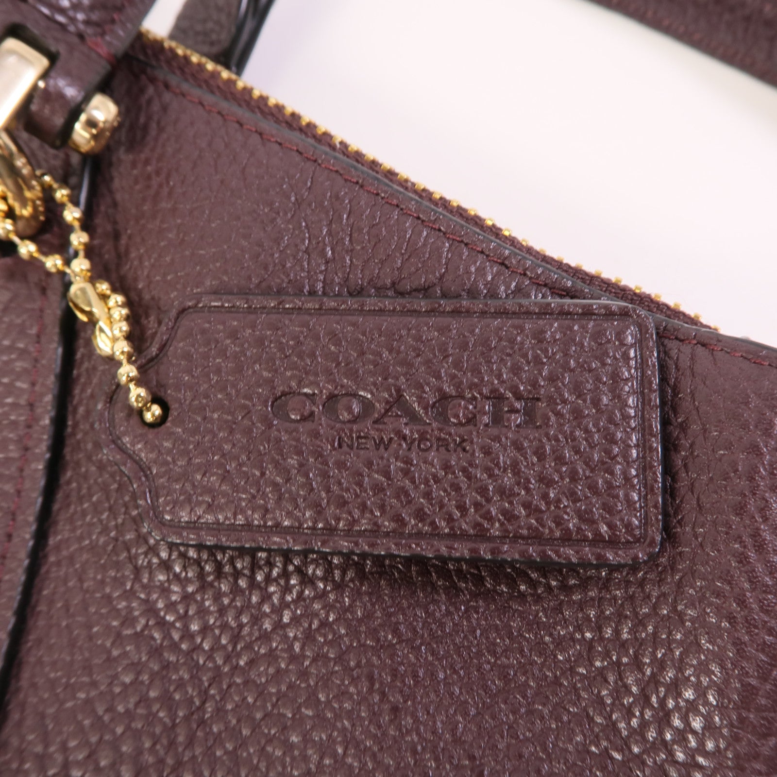 COACH 牛皮皮革Shoulder Bag金扣手挽肩背兩用袋