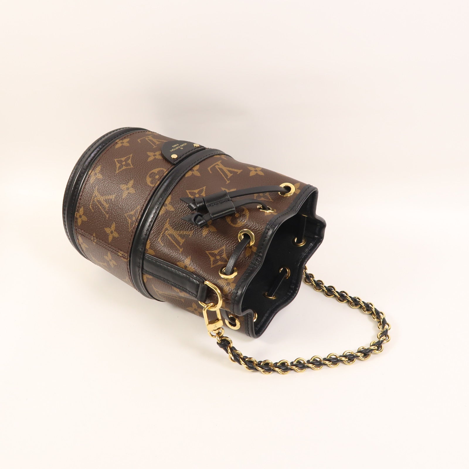 LOUIS VUITTON Monogram Canoe 金扣鏈帶手挽肩背兩用袋