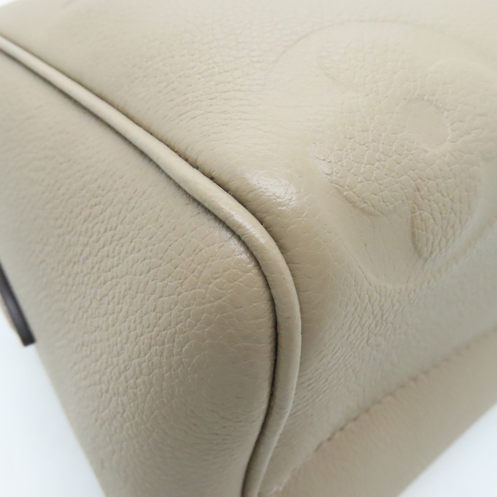 LOUIS VUITTON 【激減優惠】Monogram Empreinte Speedy Bandouliere 25金扣手挽肩背兩用袋米色