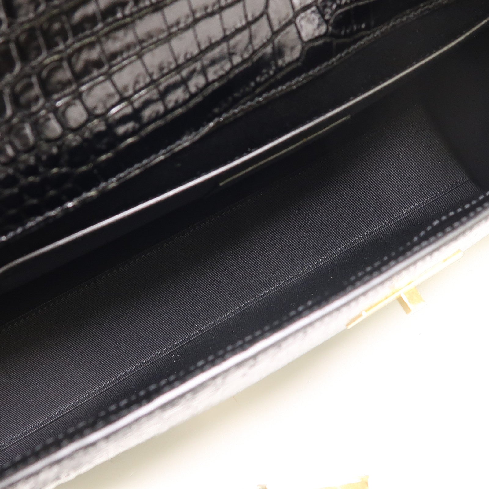 SAINT LAURENT 【激減優惠】牛皮皮革Manhattan Bag金扣肩背袋