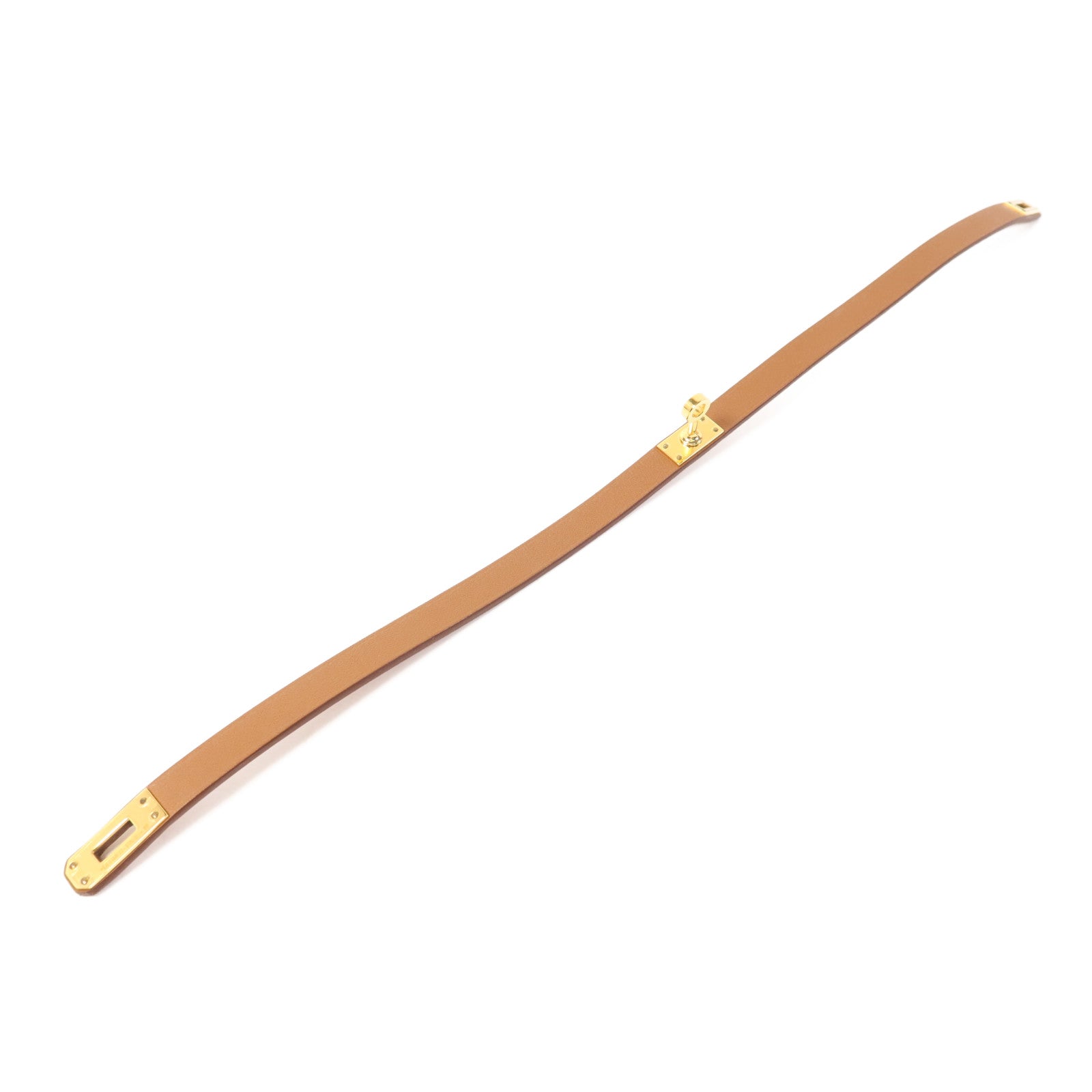 HERMES Swift皮革Mini Kelly Double Tour金扣手帶Gold