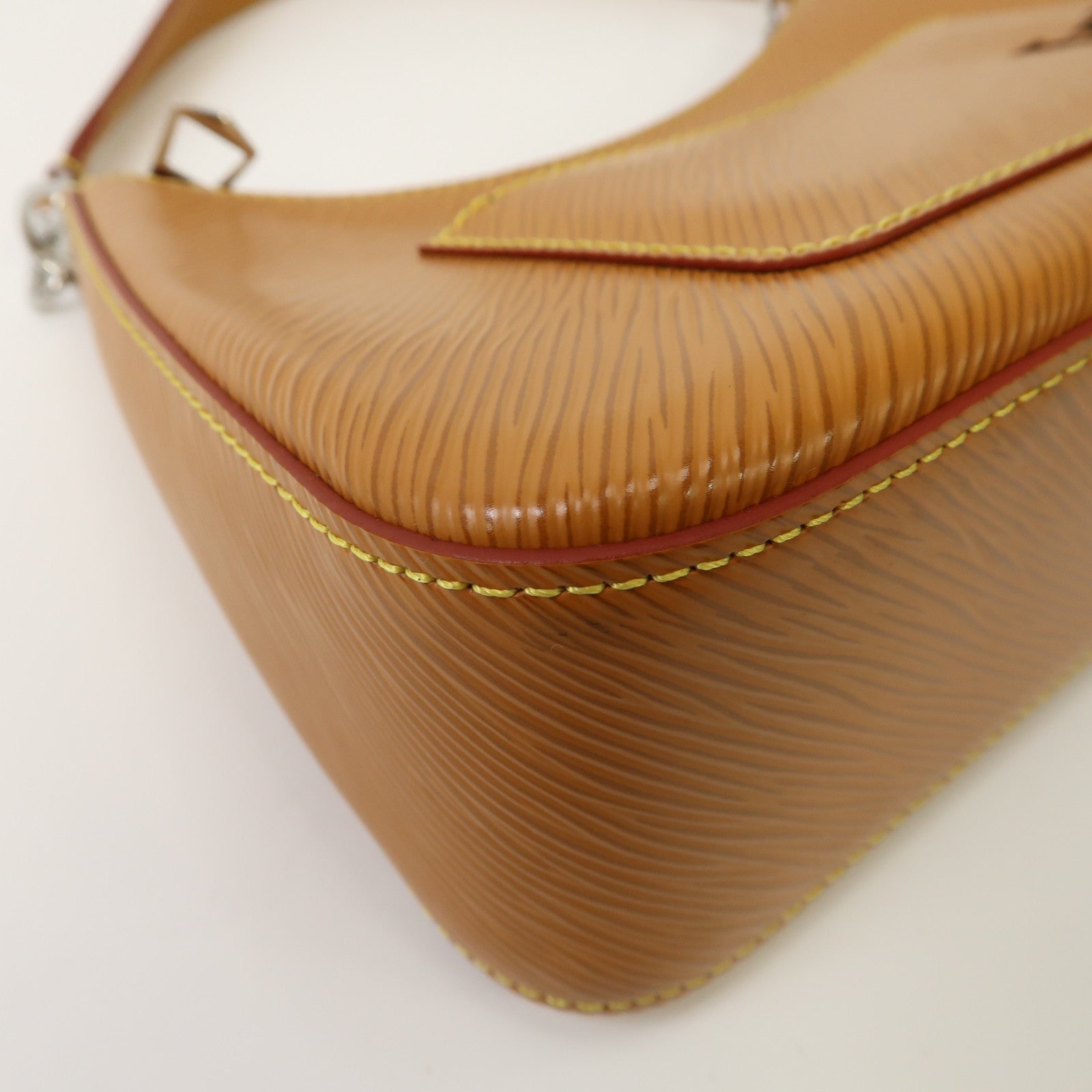 LOUIS VUITTON Epi Marelle銀扣手挽肩背兩用袋棕色